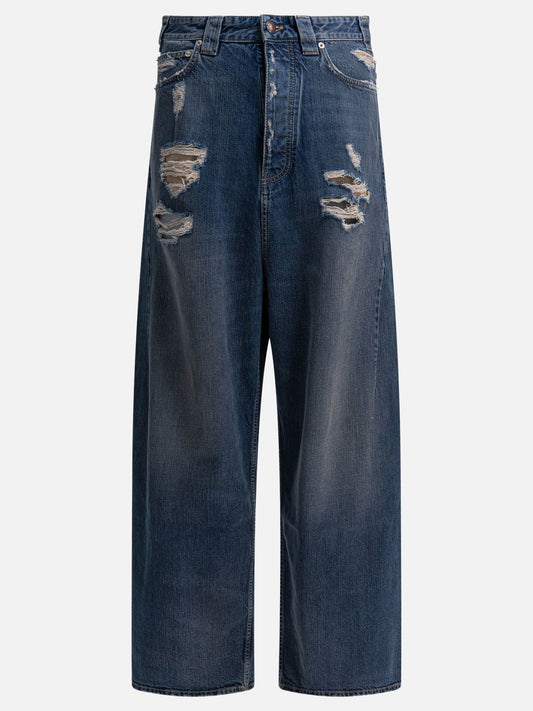 Jeans a gamba larga Denim  Blu - Balenciaga Uomo | PDP | VIETTI Online Store 

