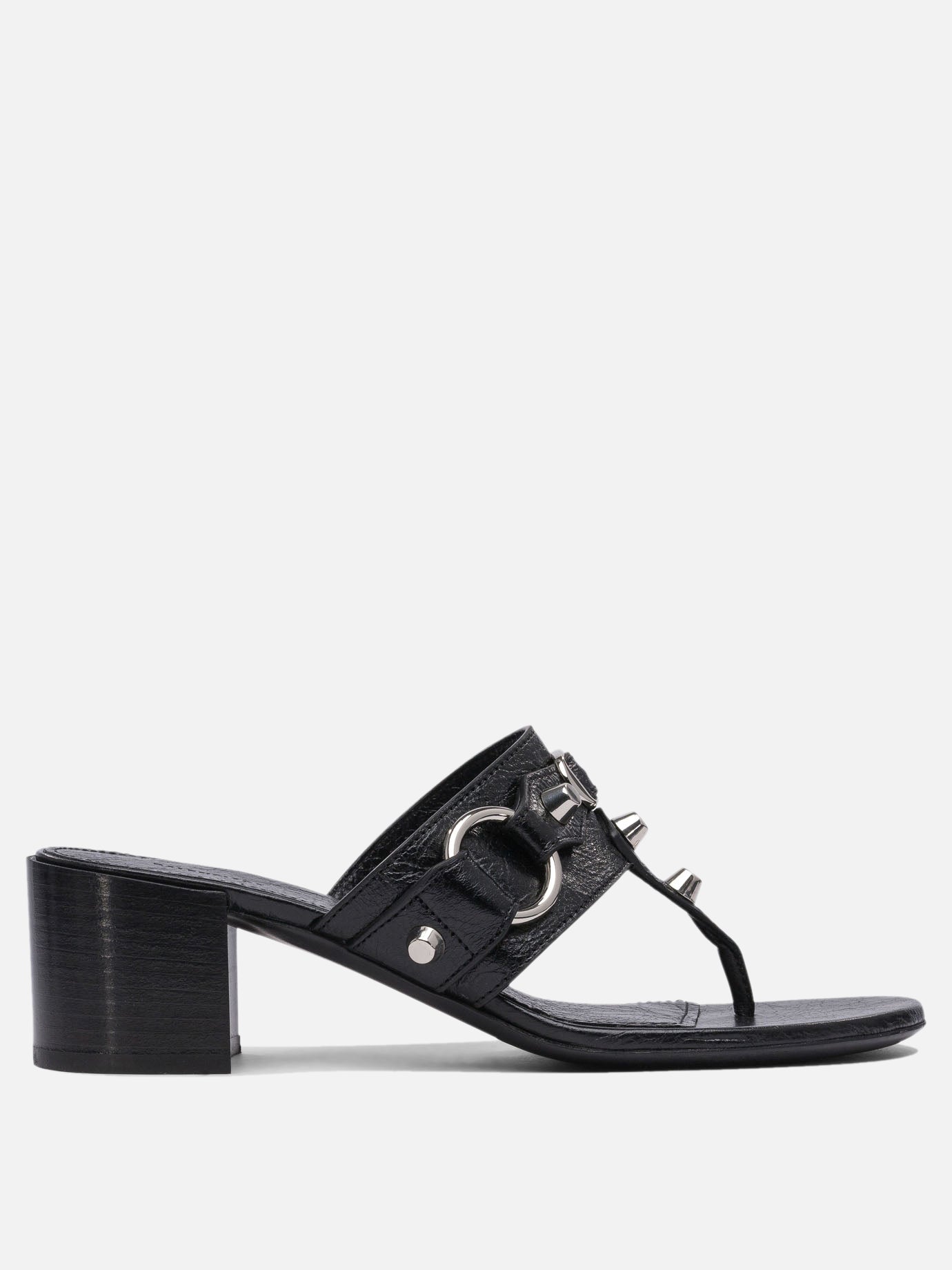 Heeled sandals 100% lamb leather - 100% leather  Black - Balenciaga Women | PDP | VIETTI Online Store | thumbnail