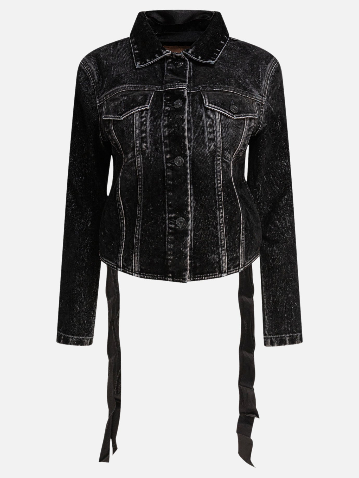 Giacche in denim Denim  Nero - Balenciaga Donna | PDP | VIETTI Online Store | thumbnail