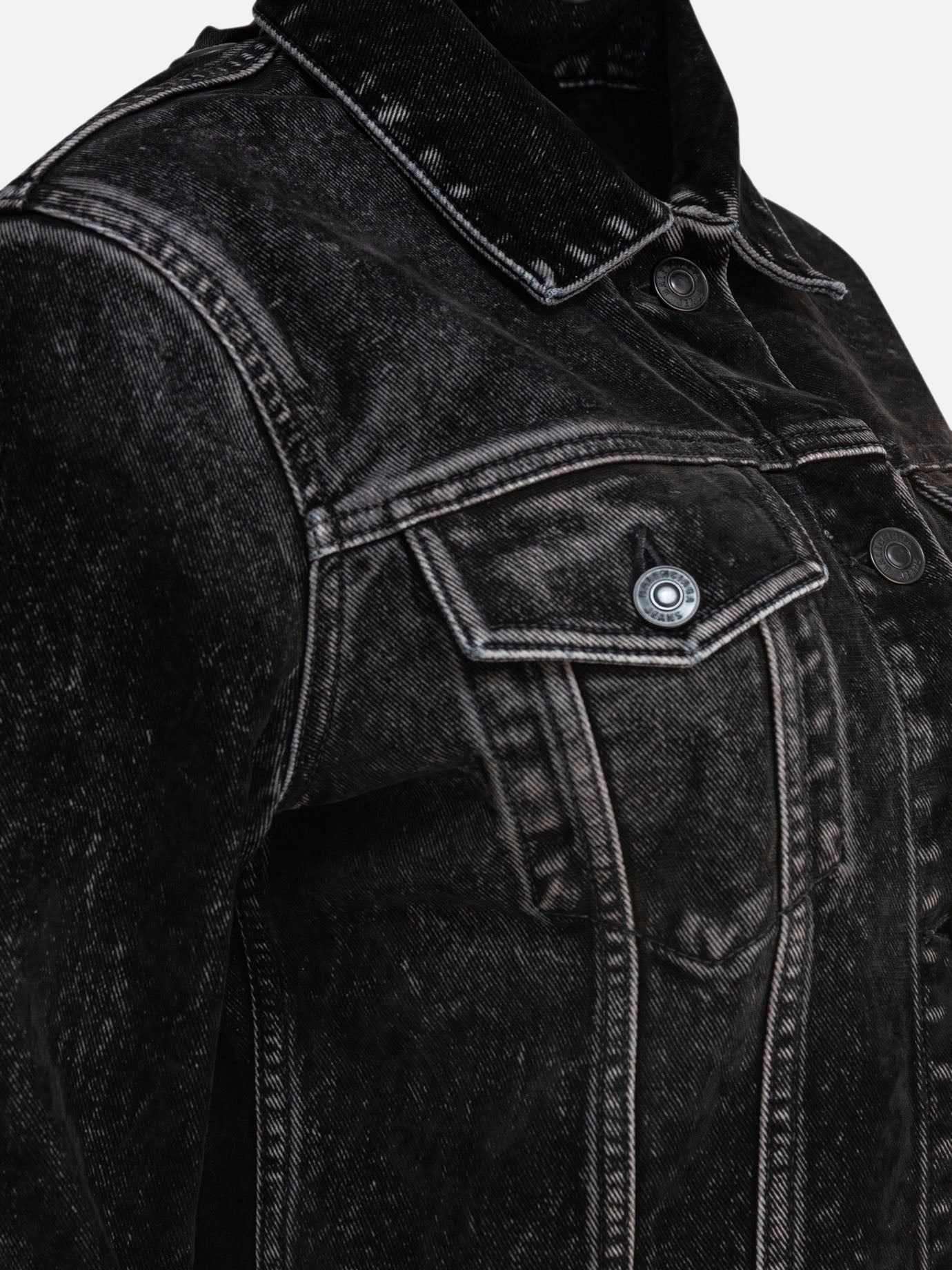 Giacche in denim Denim  Nero - Balenciaga Donna | PDP | VIETTI Online Store | thumbnail_3