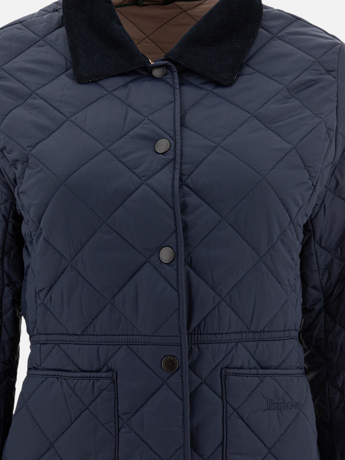 Quilted & Utility Jackets Solid colour  Blue - Barbour Women | PDP | VIETTI Online Store | thumbnail_3