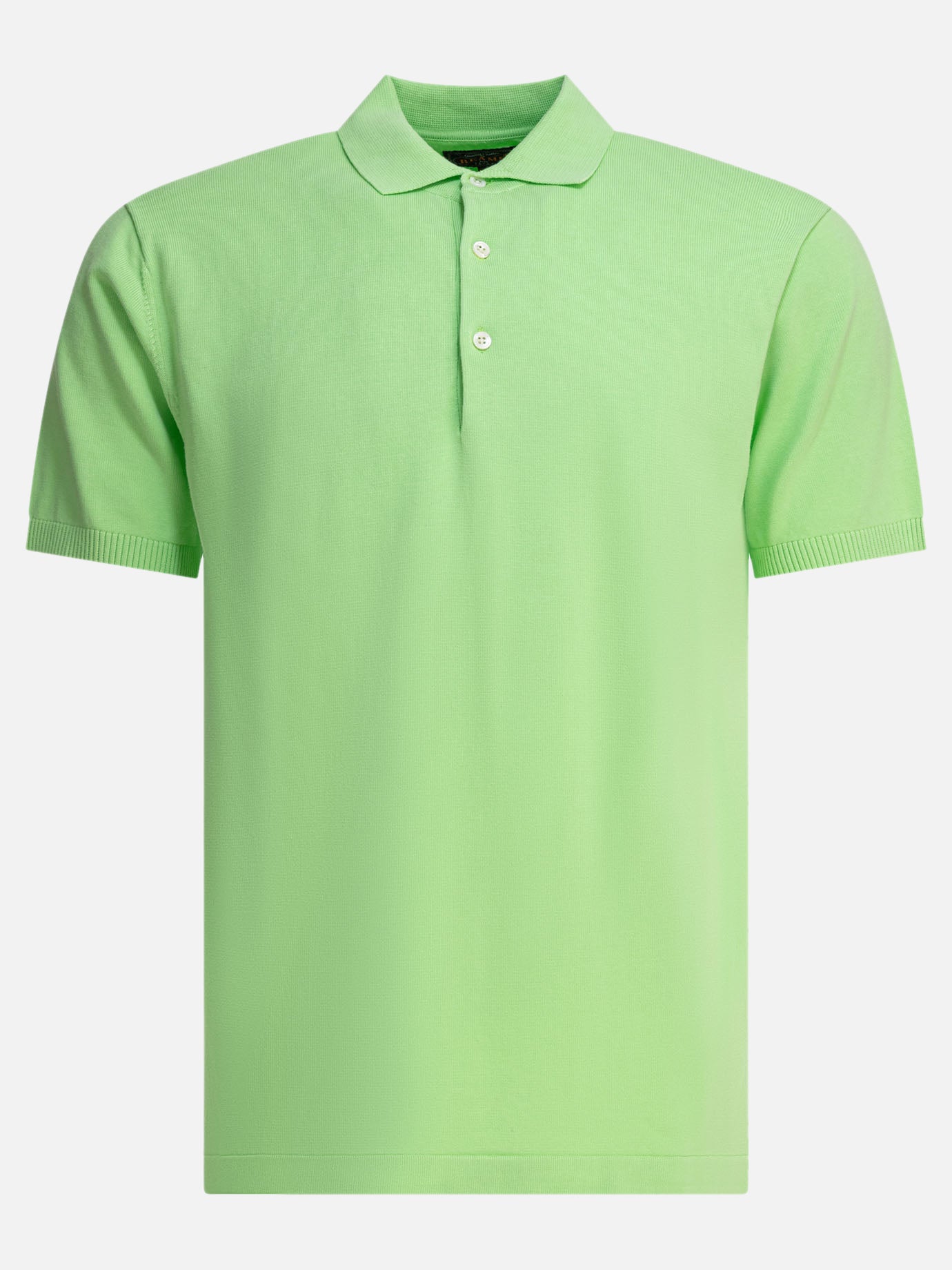 Polo con bottoni Solid colour  Verde - Beams Plus Uomo | PDP | VIETTI Online Store | thumbnail