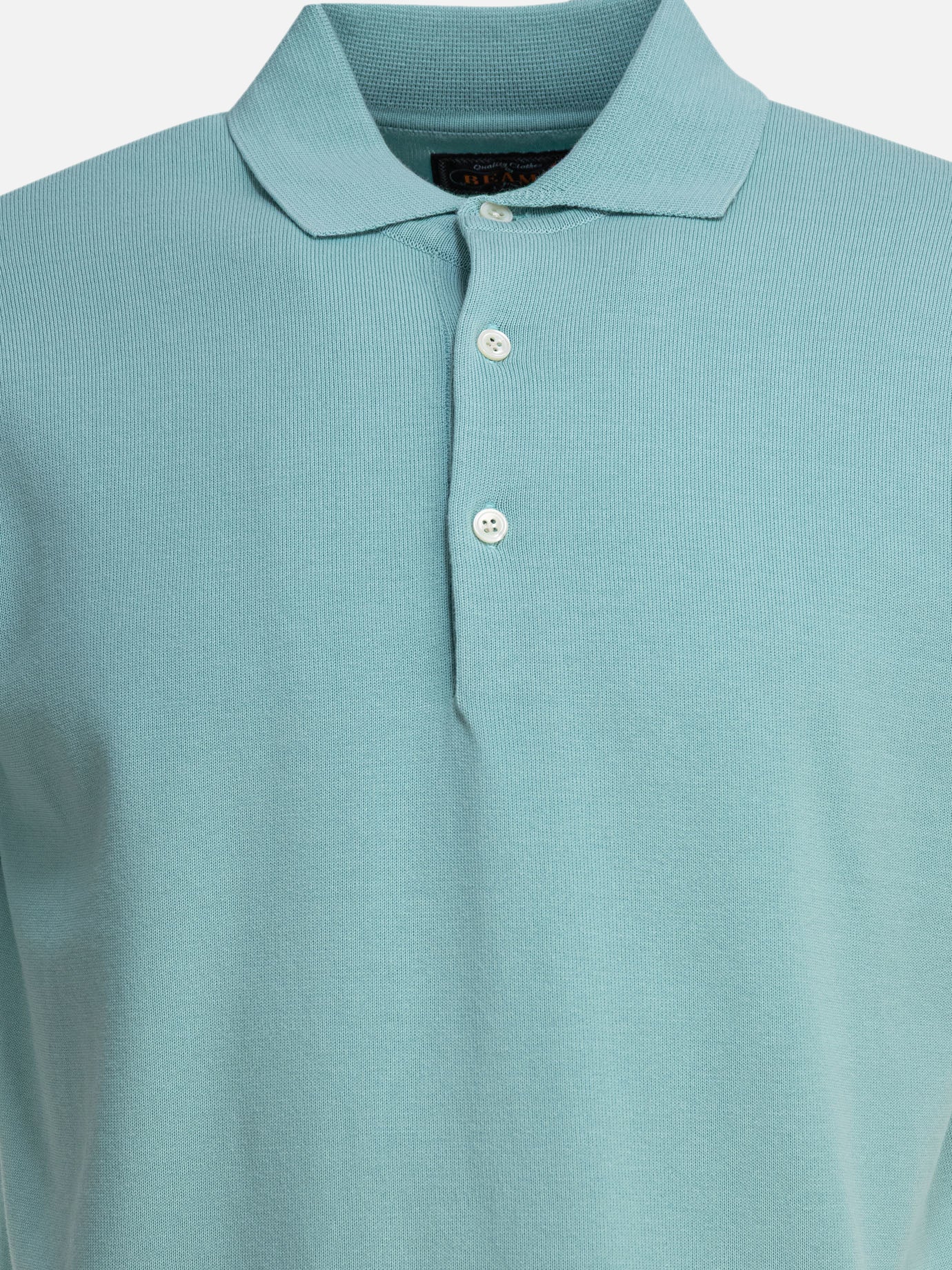 Polo con bottoni Solid colour  Azzurro - Beams Plus Uomo | PDP | VIETTI Online Store | thumbnail_3