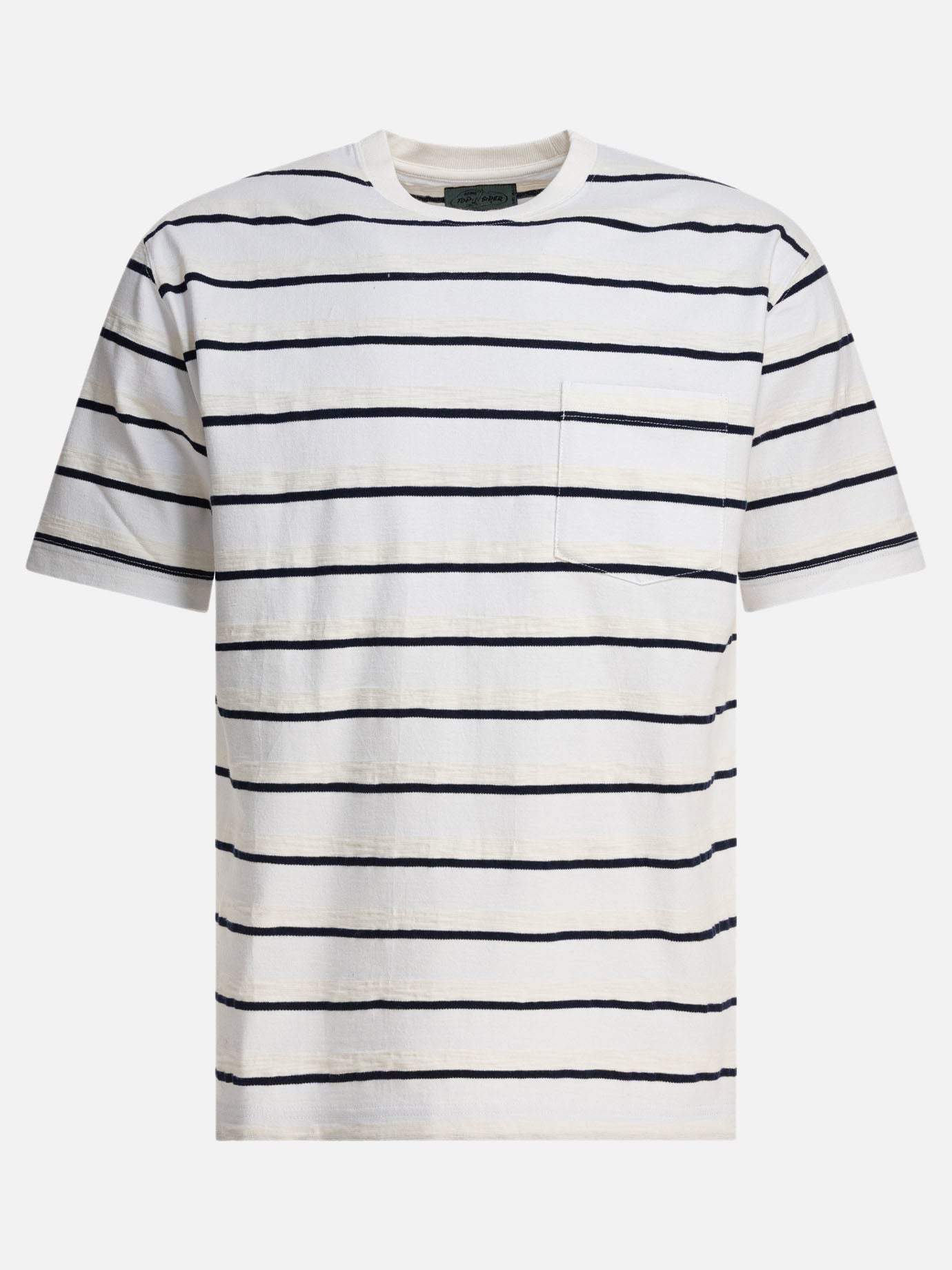 Beams Plus T-shirt a righe 16412622_S White thumbnail_1