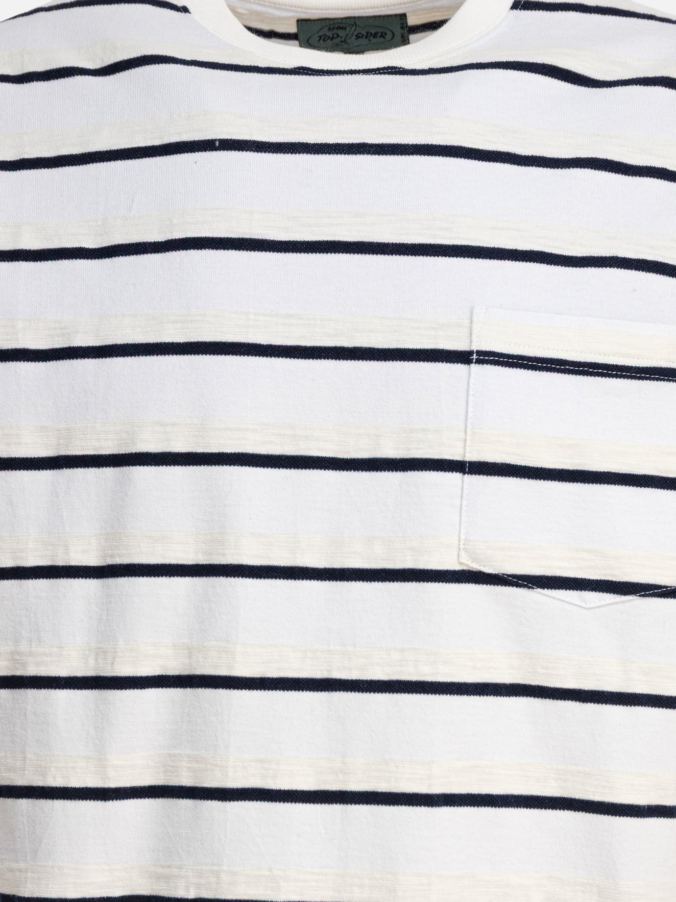 Beams Plus T-shirt a righe 16412622_S White thumbnail_3