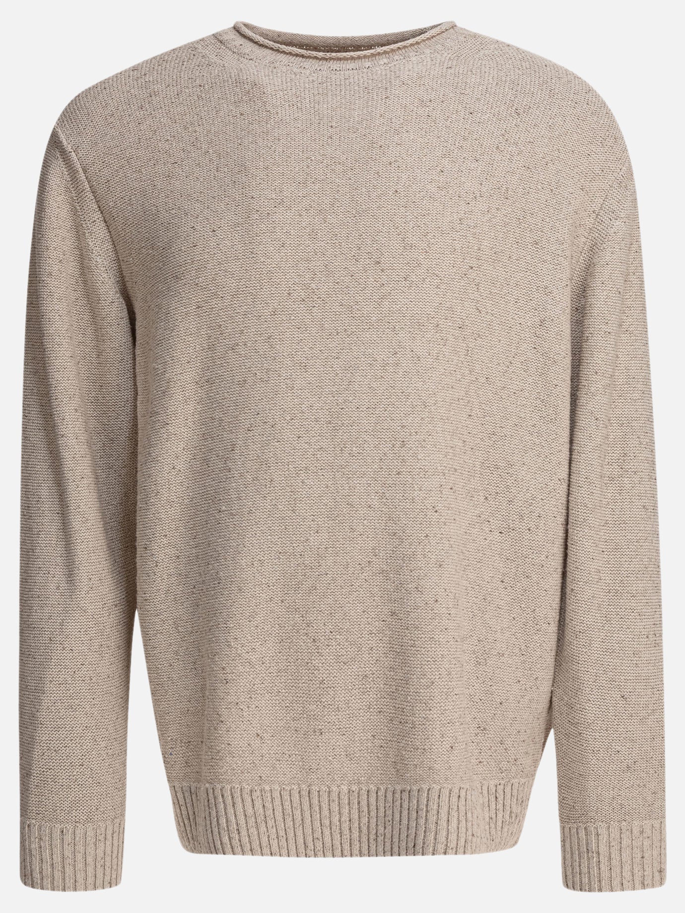 Crewneck sweaters Solid colour  Beige - Beams Plus Men | PDP | VIETTI Online Store | thumbnail