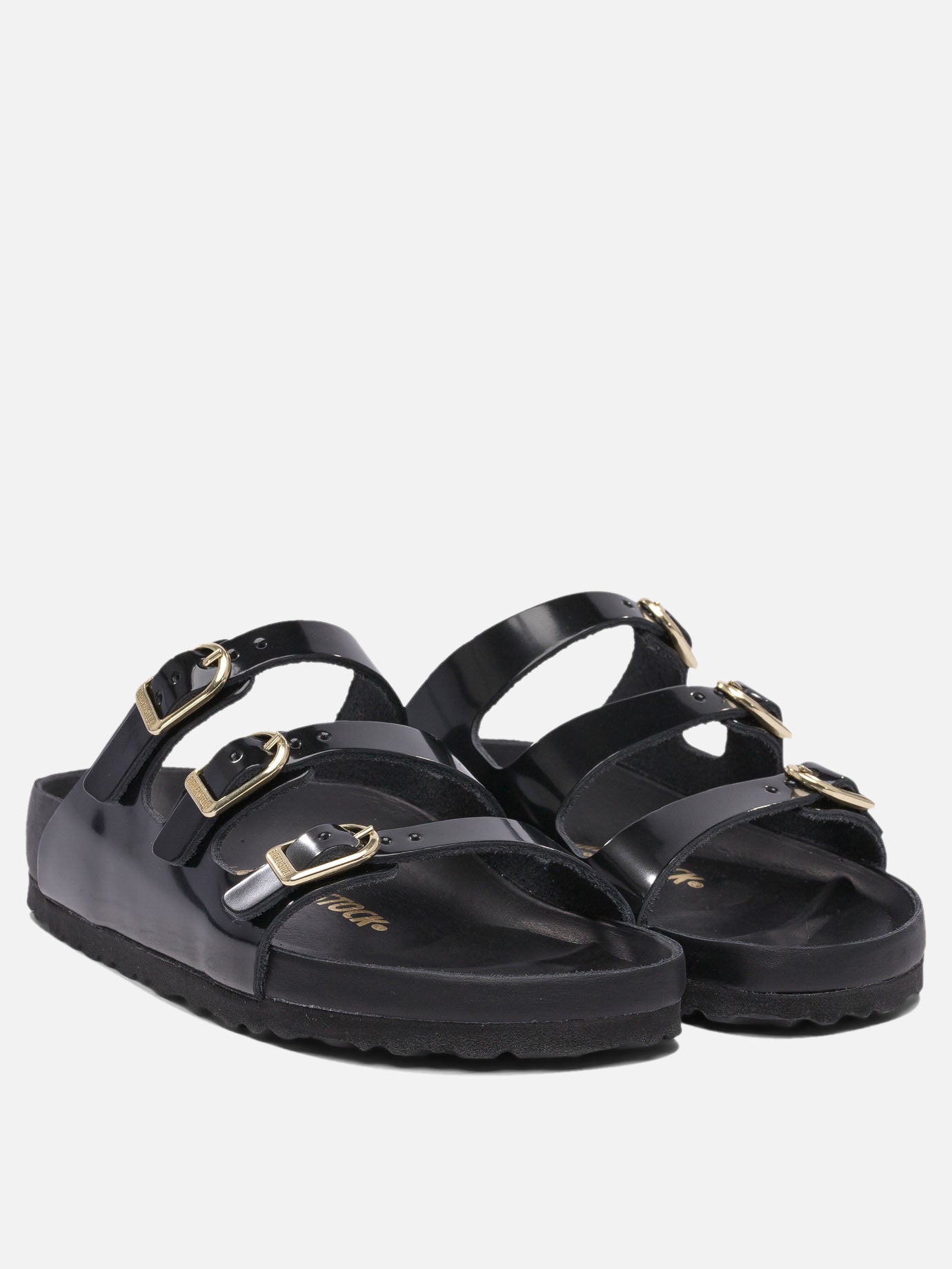 Flat sandals 100% leather - 100% eva  Black - Birkenstock Women | PDP | VIETTI Online Store | thumbnail_2