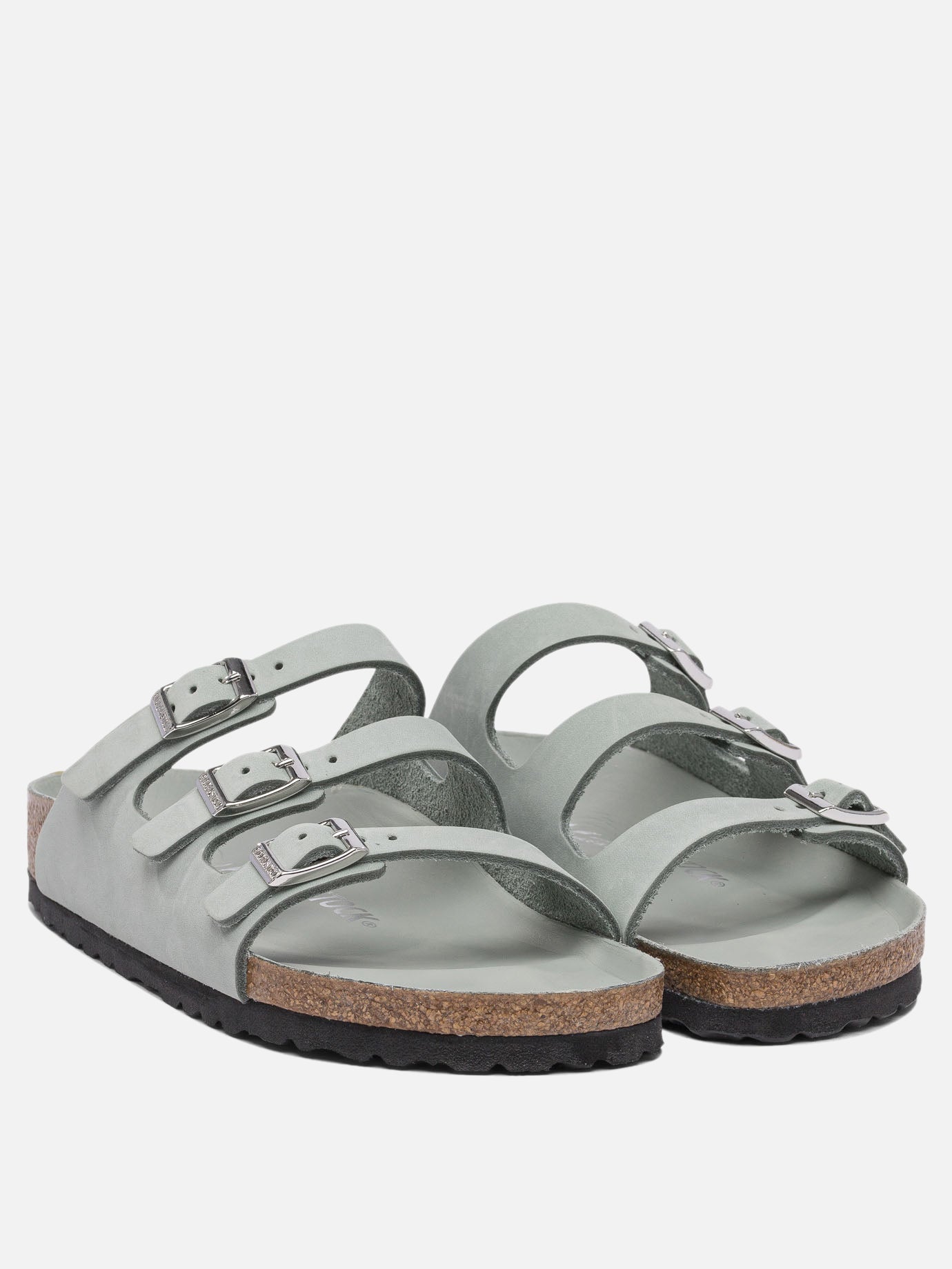 Flat sandals 100% leather - 100% eva  Green - Birkenstock Women | PDP | VIETTI Online Store | thumbnail_2