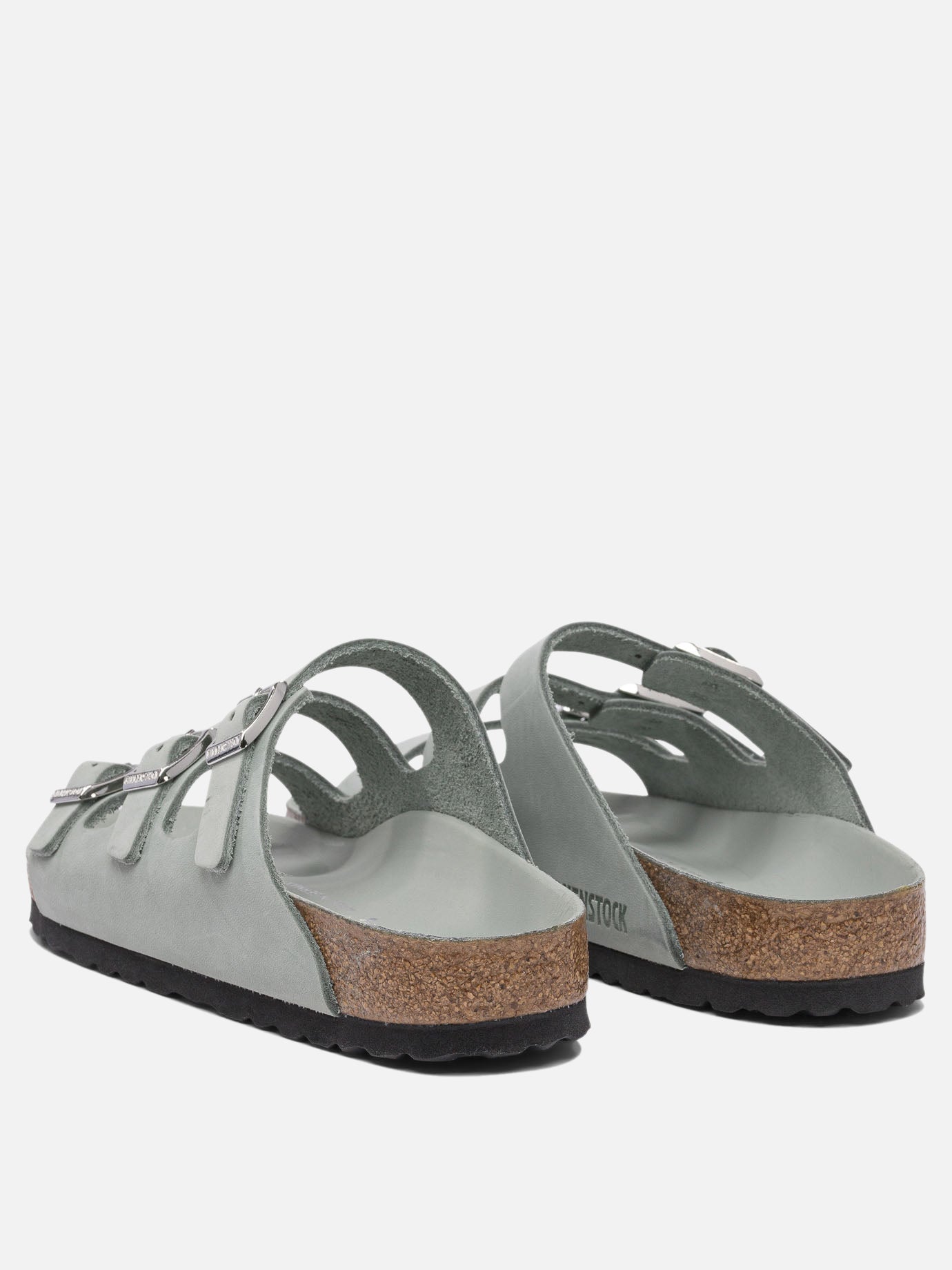 Flat sandals 100% leather - 100% eva  Green - Birkenstock Women | PDP | VIETTI Online Store | thumbnail_4