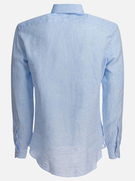 Casual shirts Solid colour  Light blue - Borriello Men | PDP | VIETTI Online Store | 2
