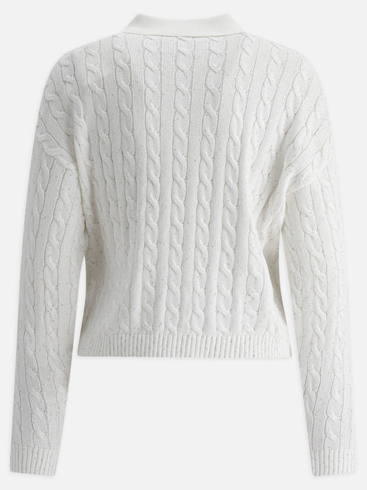 Polo con bottoni Solid colour  Bianco - Brunello Cucinelli Donna | PLP | VIETTI Online Store | 2
