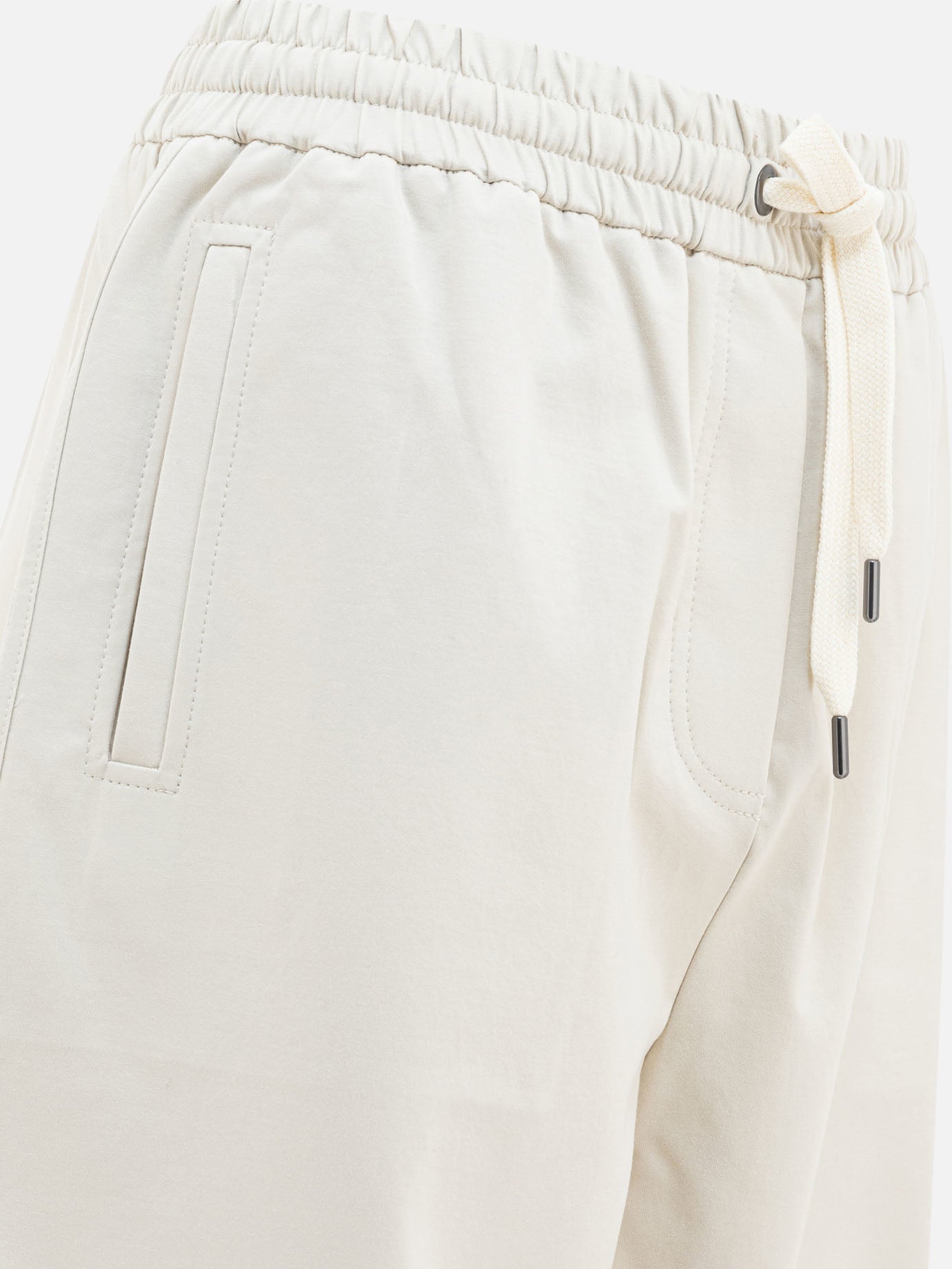 Pantaloni sportivi Solid colour  Bianco - Brunello Cucinelli Donna | PDP | VIETTI Online Store | Zoom-Modal_4
