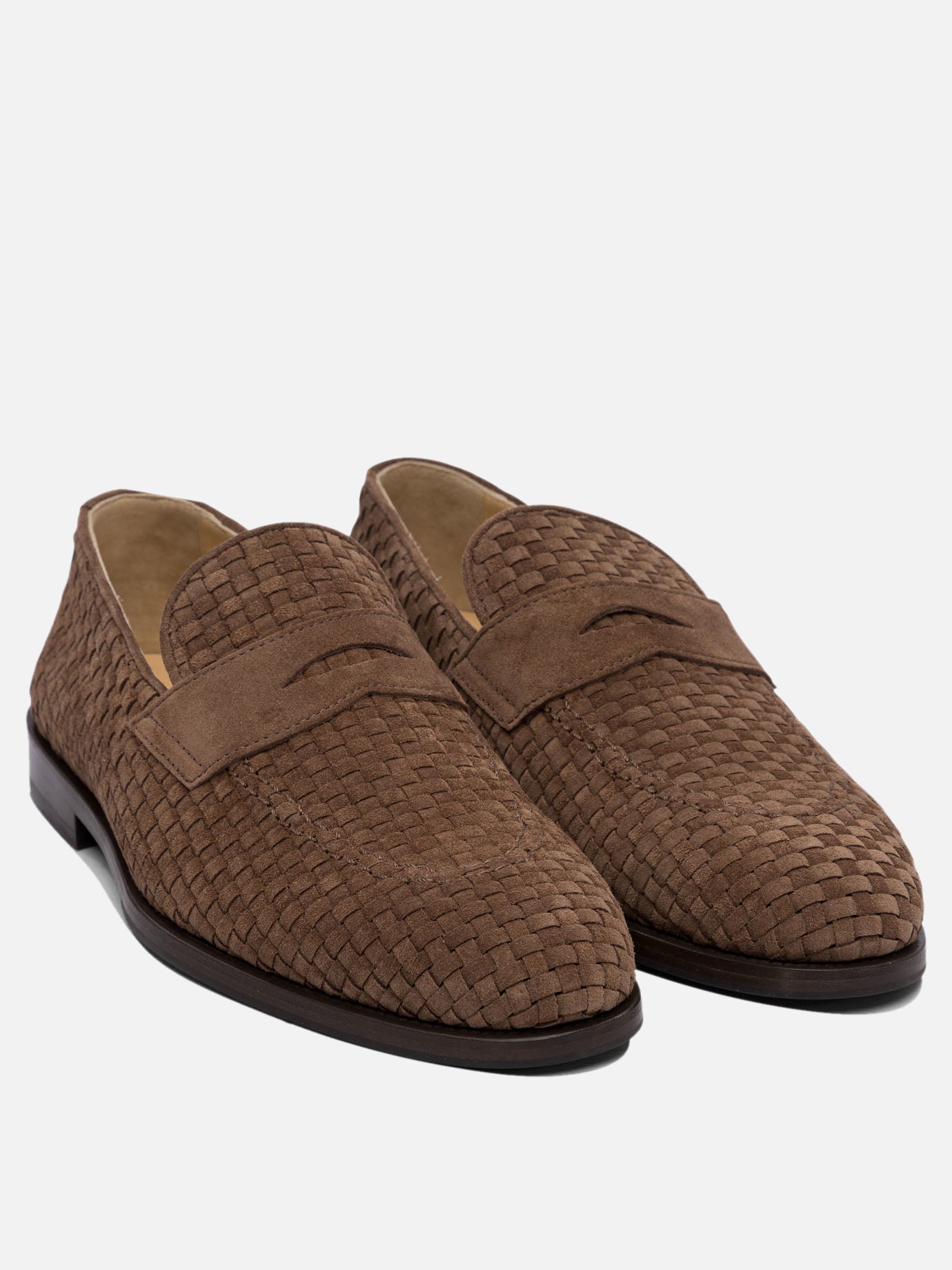 Mocassini 100% leather - 80% rubber 20% leather  Marrone - Brunello Cucinelli Uomo | PDP | VIETTI Online Store | thumbnail_2