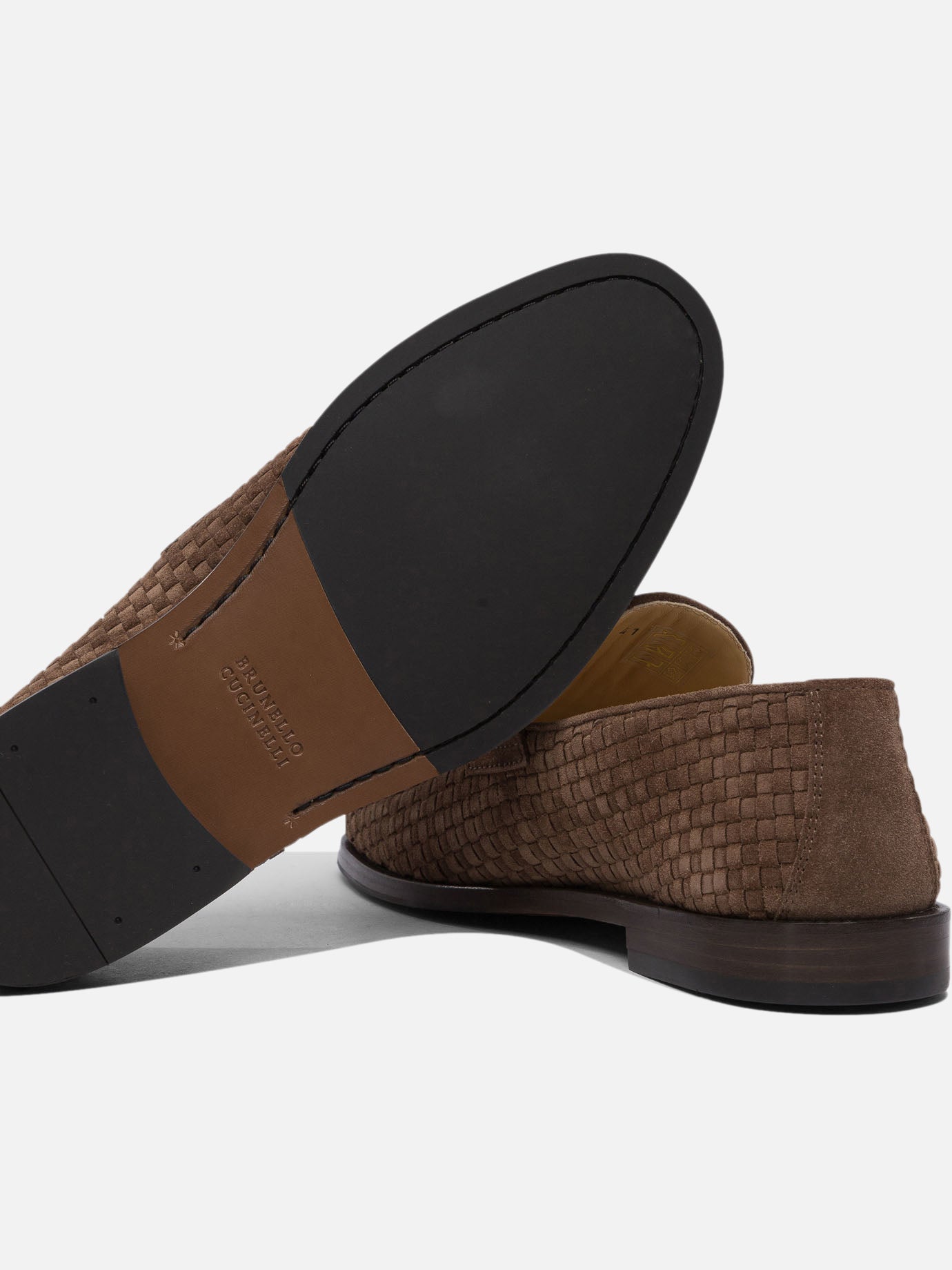 Mocassini 100% leather - 80% rubber 20% leather  Marrone - Brunello Cucinelli Uomo | PDP | VIETTI Online Store | Zoom-Modal_5
