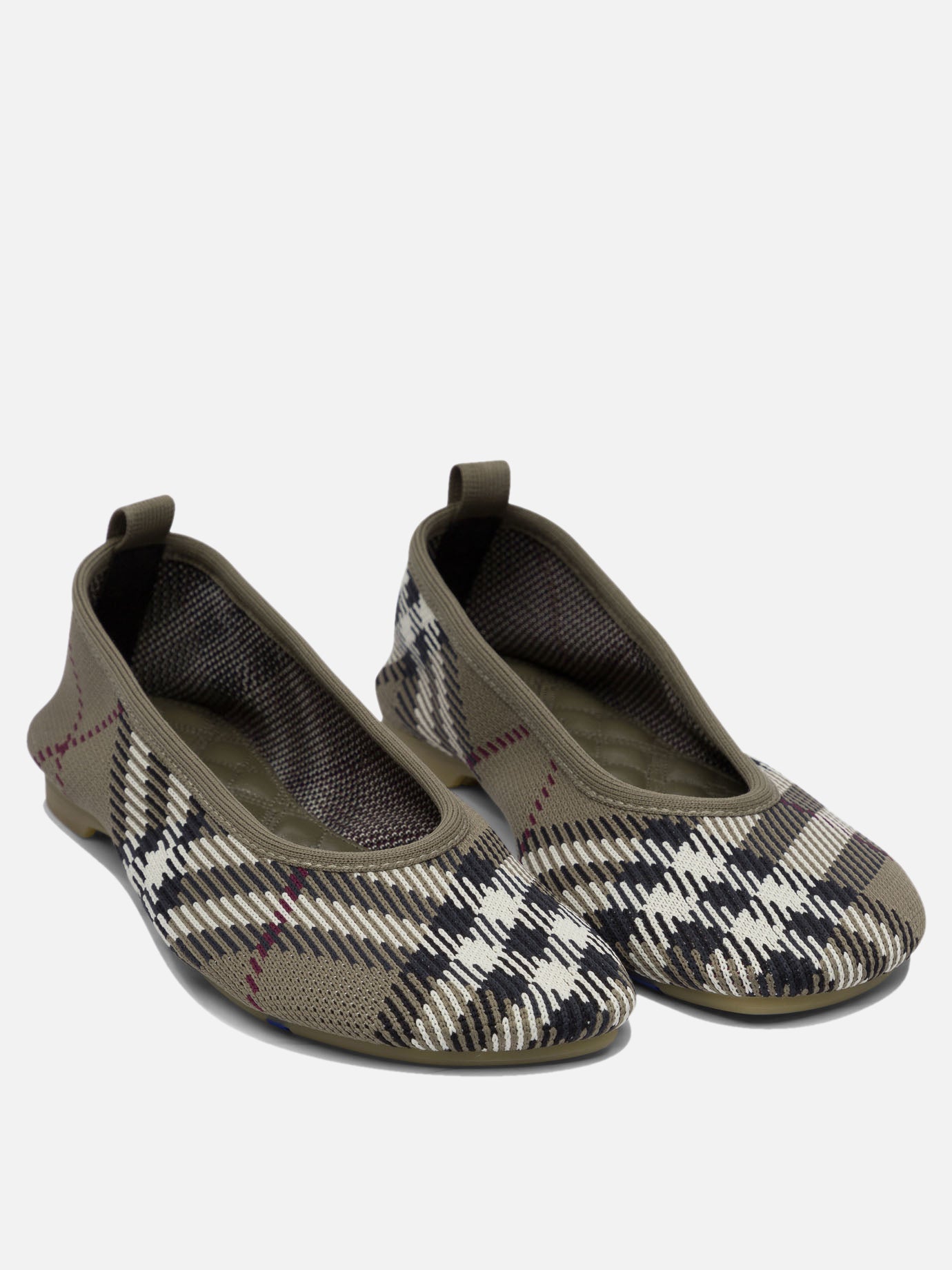 Ballerine classiche 100% cotton - 100% rubber  Grigio - Burberry Donna | PDP | VIETTI Online Store | thumbnail_2