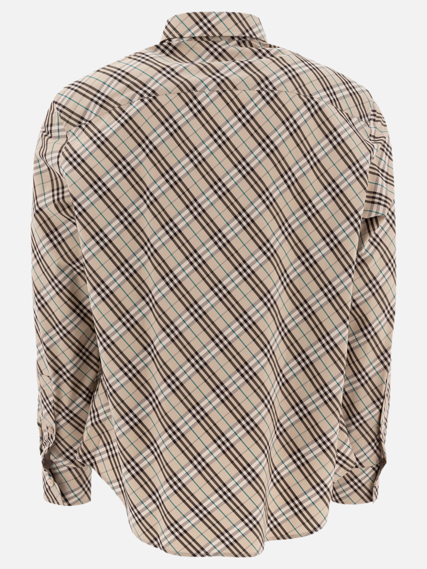 Burberry Cotton Check Shirt 16794608_L Beige thumbnail_2