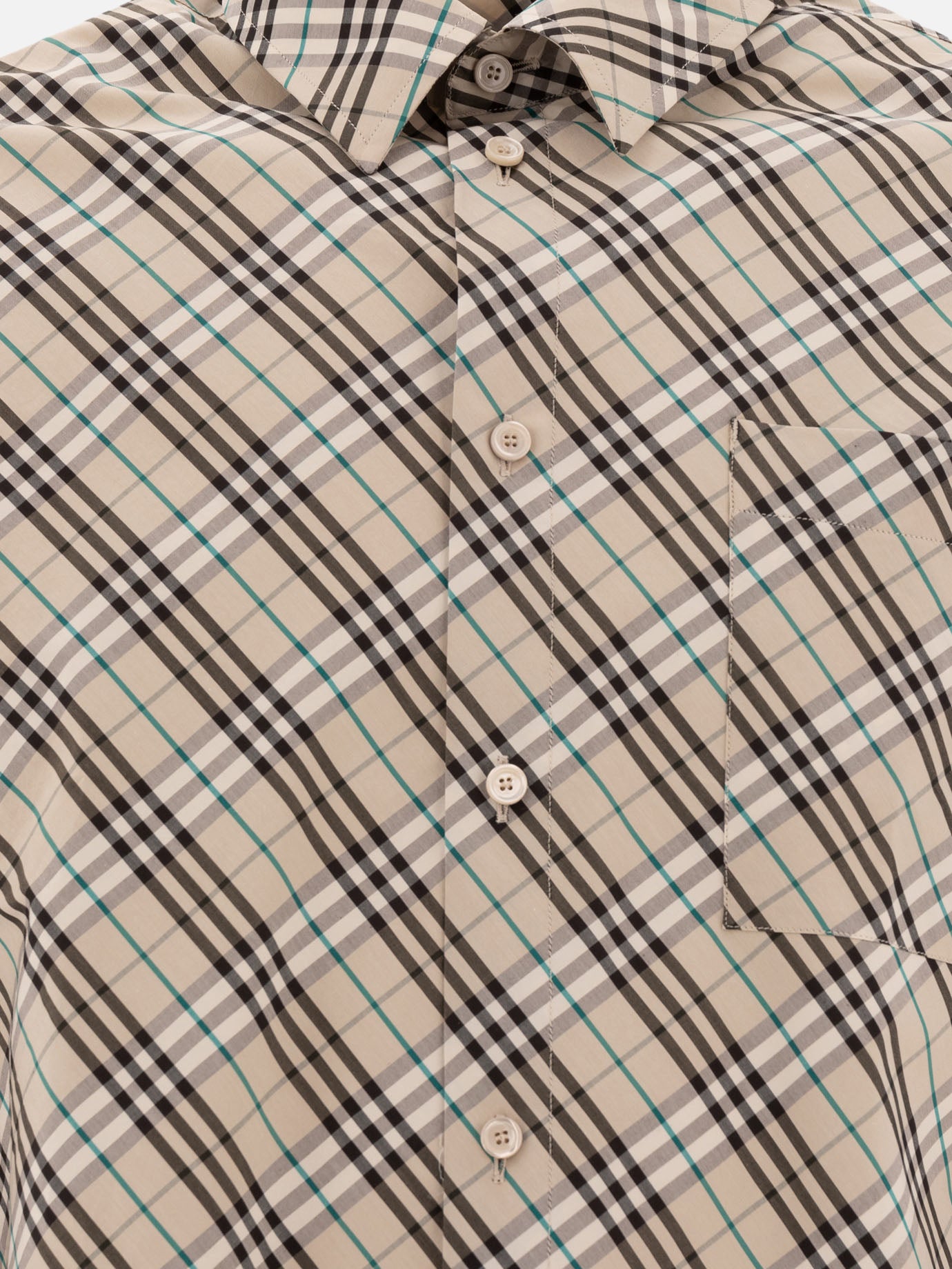 Burberry Cotton Check Shirt 16794608_L Beige thumbnail_3