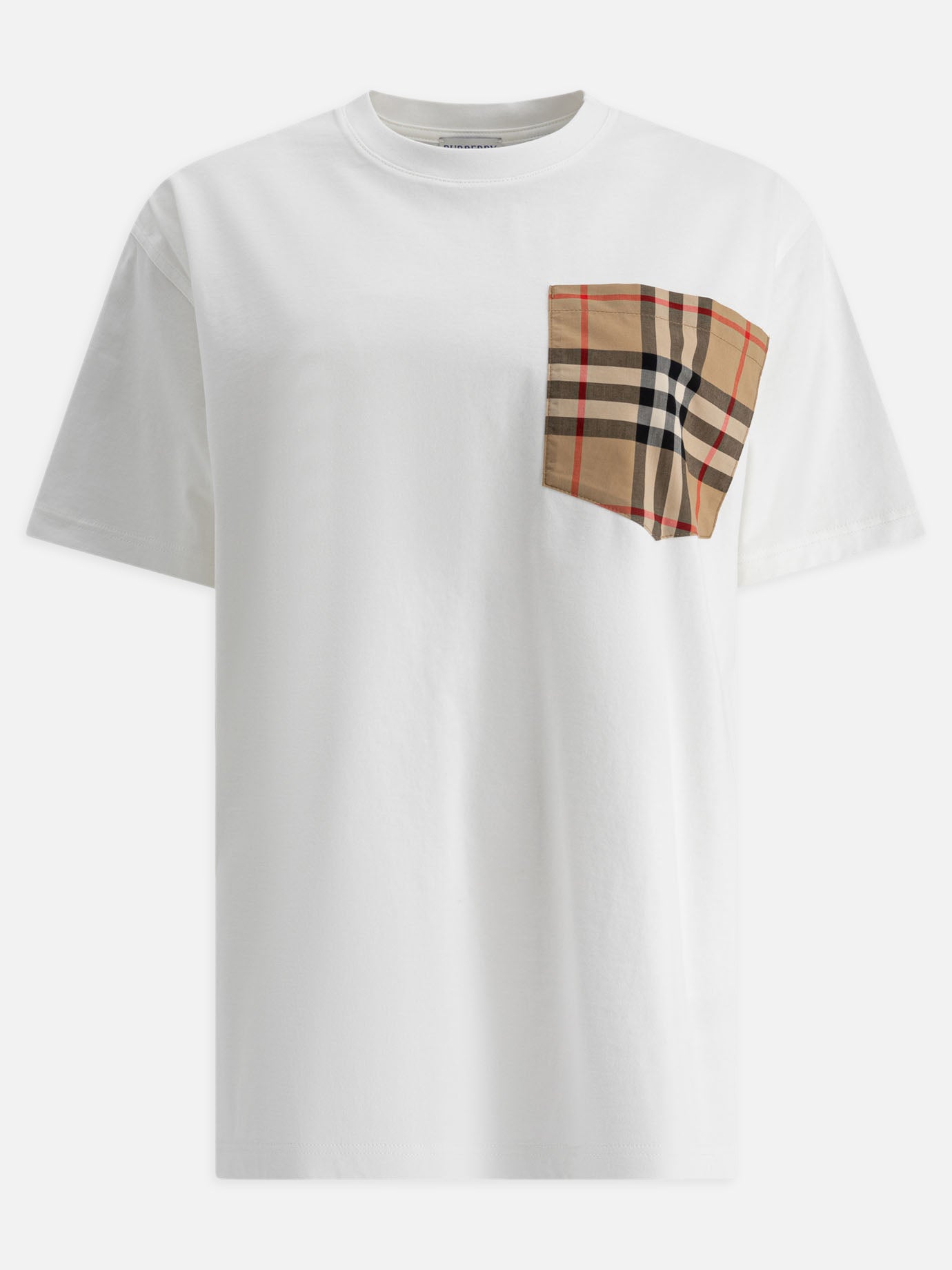 Crewneck t-shirts Solid colour  White - Burberry Women | PDP | VIETTI Online Store | thumbnail