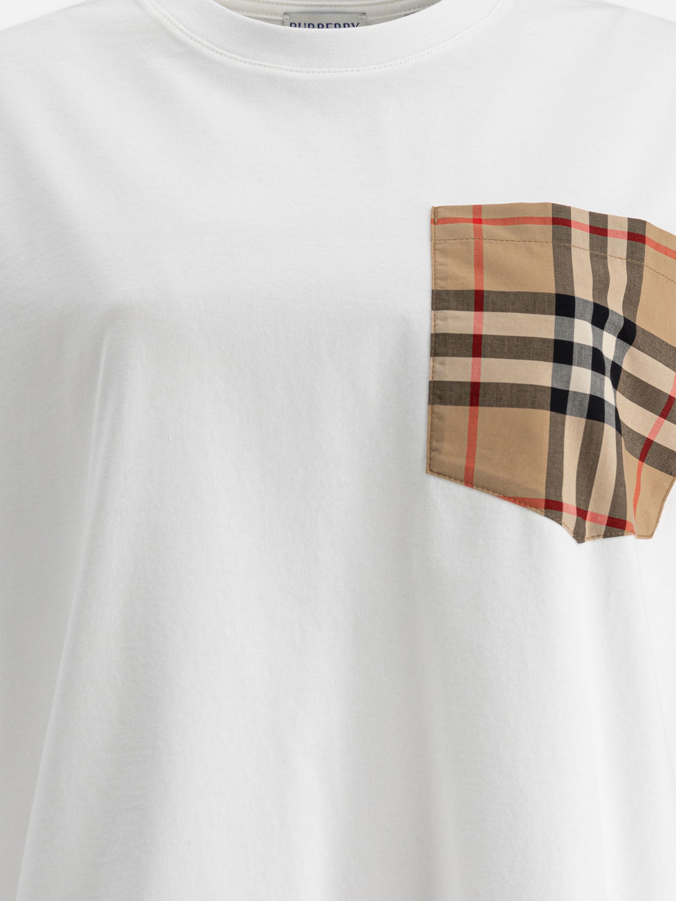 Crewneck t-shirts Solid colour  White - Burberry Women | PDP | VIETTI Online Store | Zoom-Modal_3
