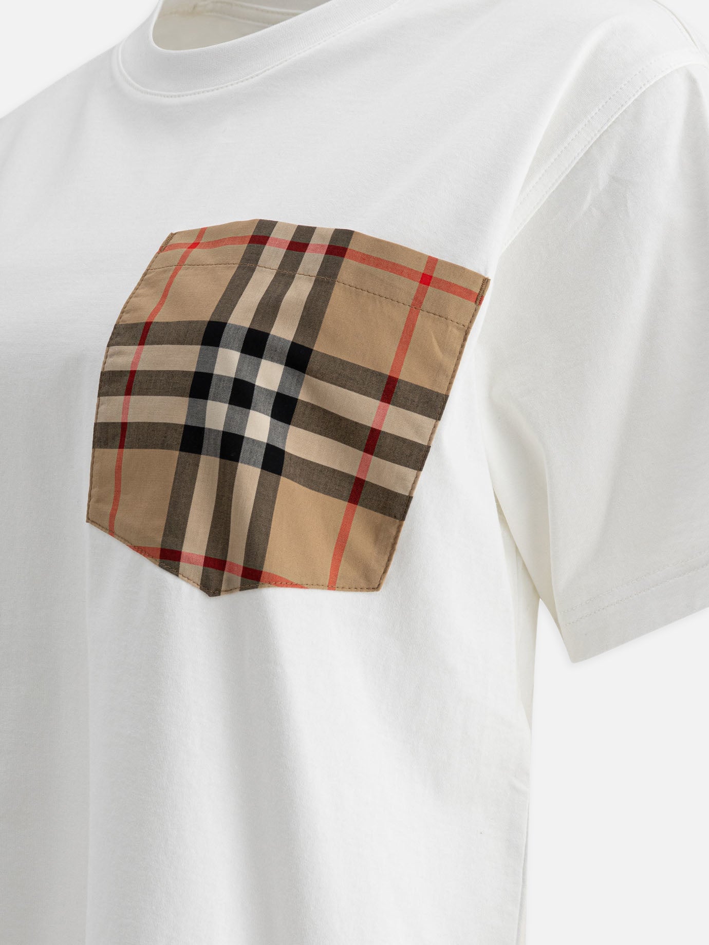 Crewneck t-shirts Solid colour  White - Burberry Women | PDP | VIETTI Online Store | thumbnail_4