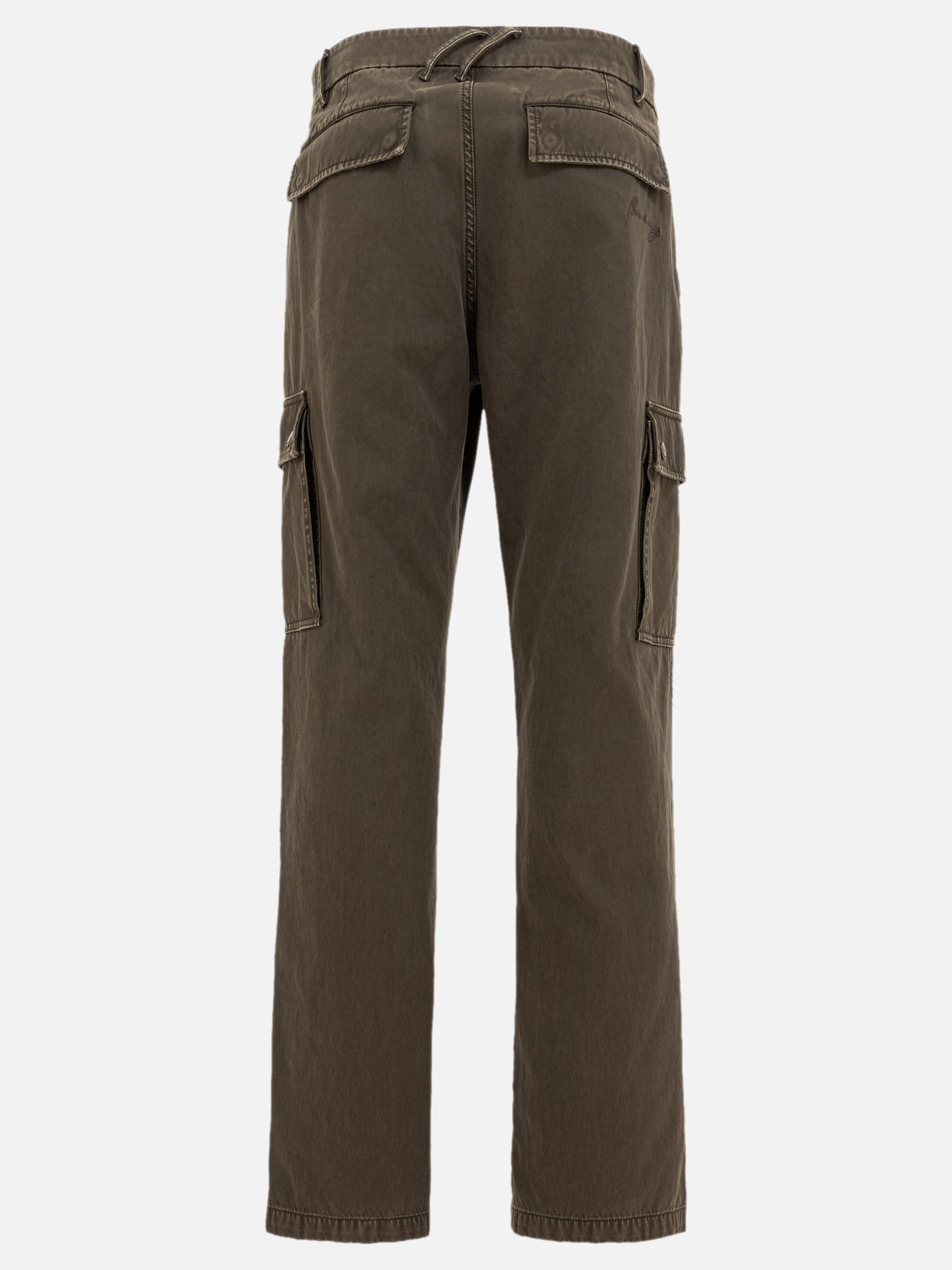Burberry Pantaloni cargo in gabardine 11887746_48 Brown thumbnail_2