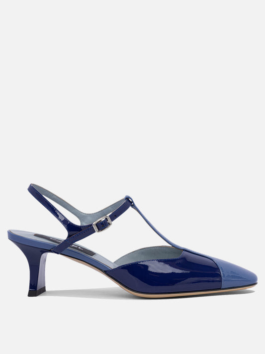 Sandali con tacco 100% calf leather - 100% calf  Blu - Carel Donna | PLP | VIETTI Online Store 
