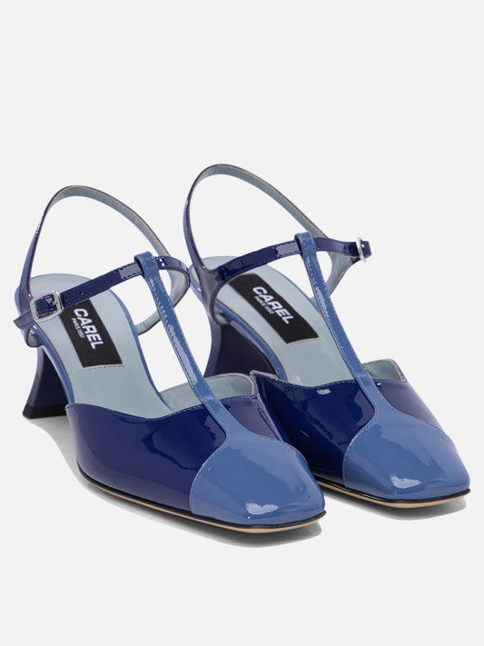 Sandali con tacco 100% calf leather - 100% calf  Blu - Carel Donna | PLP | VIETTI Online Store | 2
