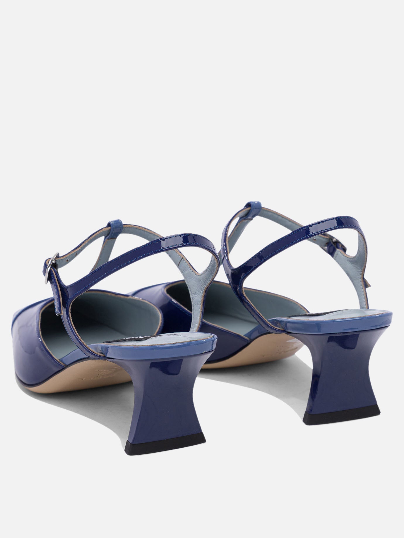 Heeled sandals 100% calf leather - 100% calf  Blue - Carel Women | PDP | VIETTI Online Store | thumbnail_4