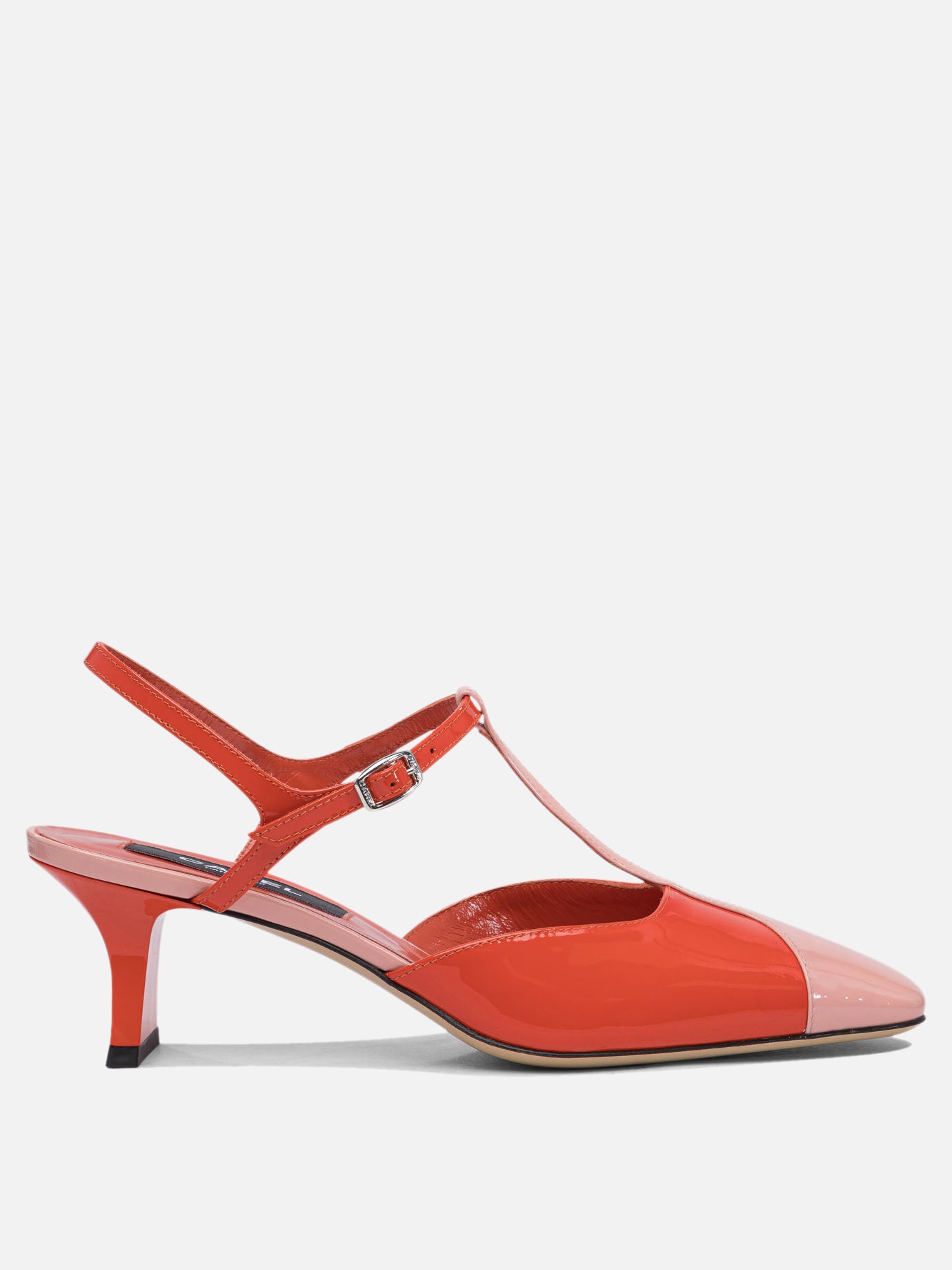 Sandali con tacco 100% calf leather - 100% calf  Rosso - Carel Donna | PDP | VIETTI Online Store | Zoom-Modal
