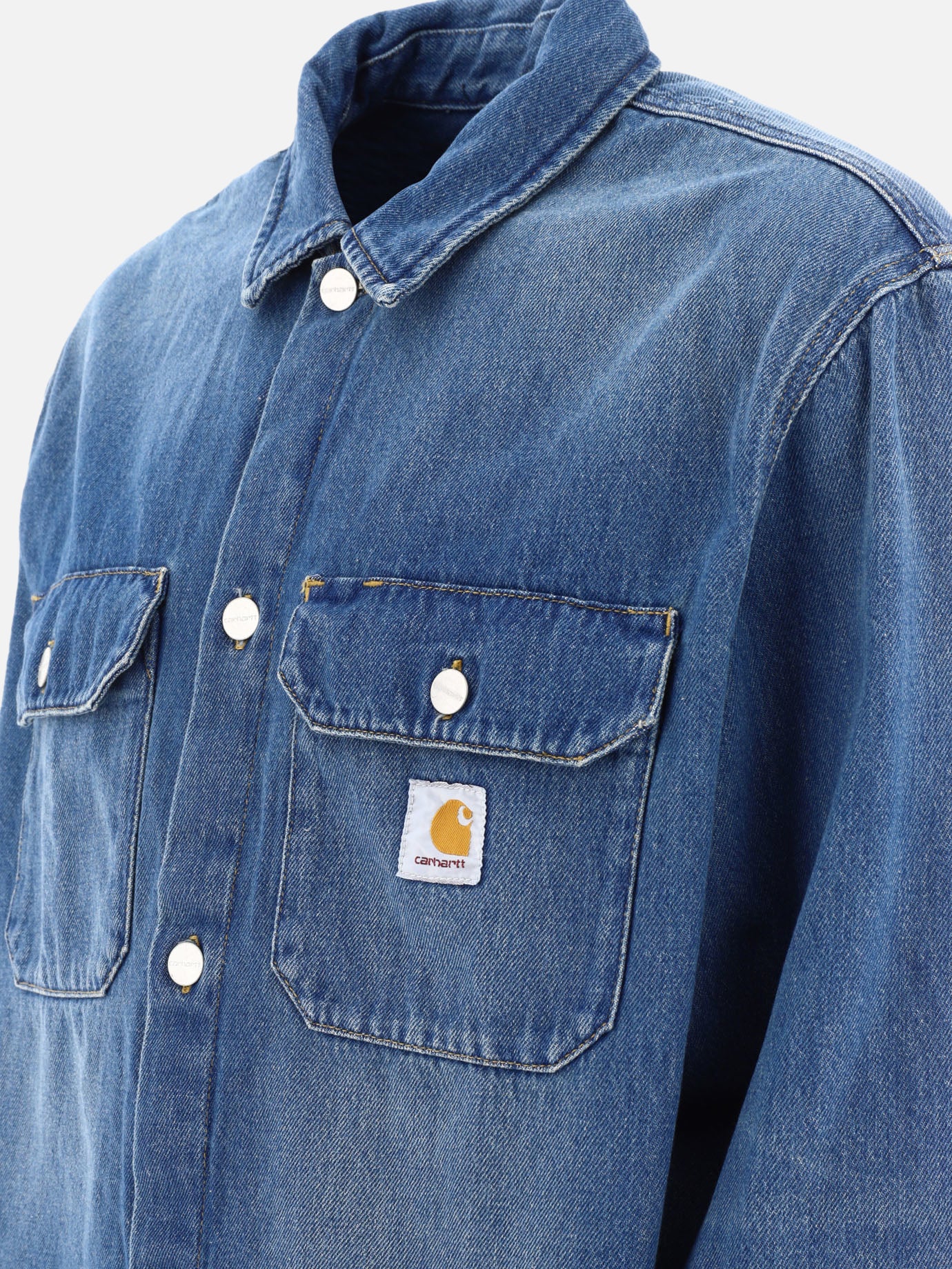 Carhartt WIP &quot;Harvey&quot; overshirt 11249887_M Blue thumbnail_4