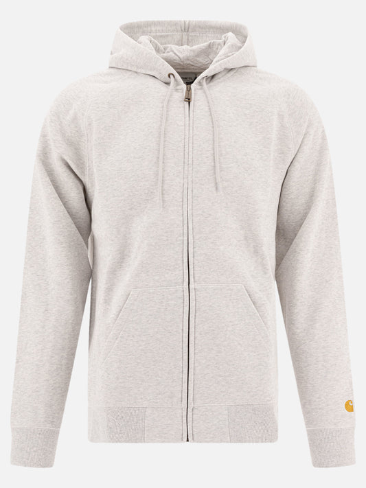Carhartt WIP "Hooded Chase" hoodie 15102202_S Grey 1