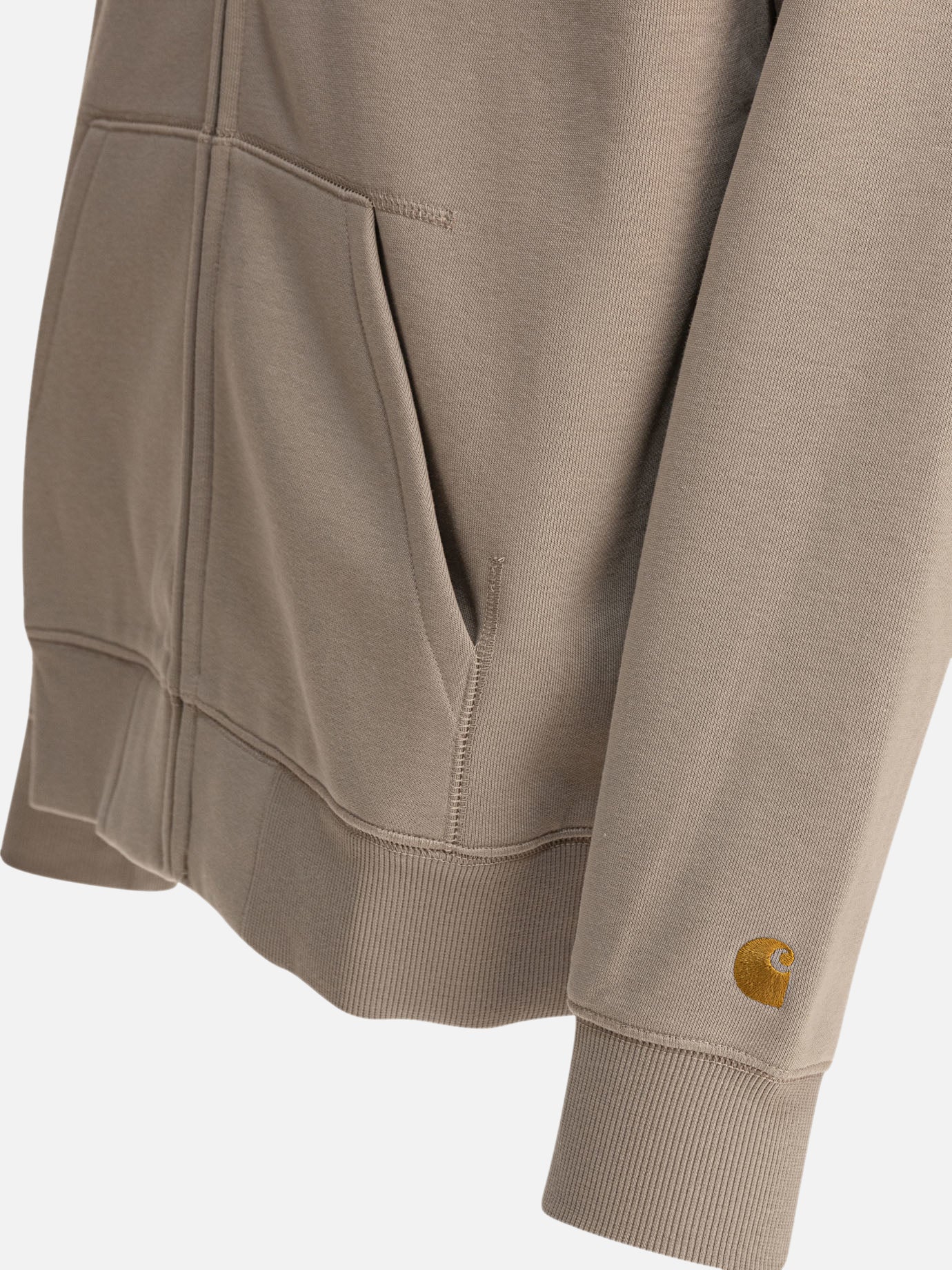 Carhartt WIP "Hooded Chase" hoodie Beige