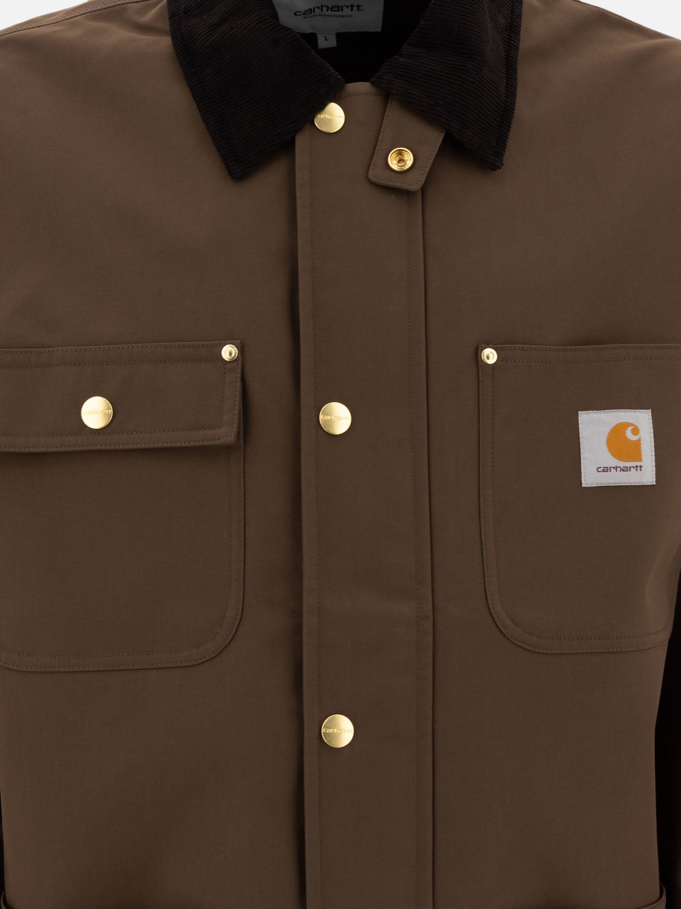 Giacche leggere & Trapuntate Logo  Marrone - Carhartt WIP Uomo | PDP | VIETTI Online Store | thumbnail_3