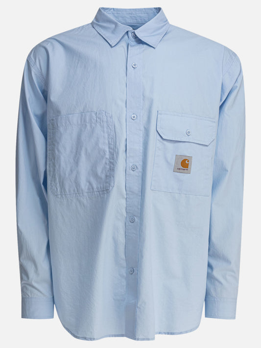 Carhartt WIP Camicia "L/S Irwin" 18968990_S Light blue 1