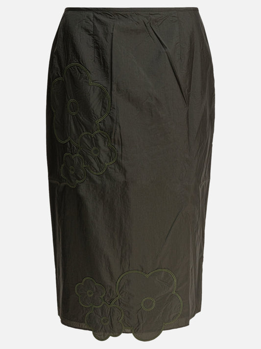 Gonne midi Solid colour  Verde - Cecilie Bahnsen Donna | PDP | VIETTI Online Store 
