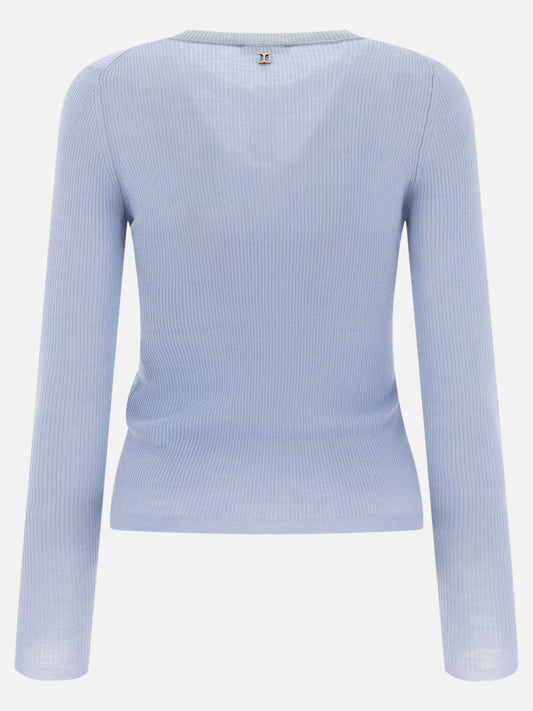 T-shirt serafino Logo  Blu - Chloé Donna | PLP | VIETTI Online Store | 2
