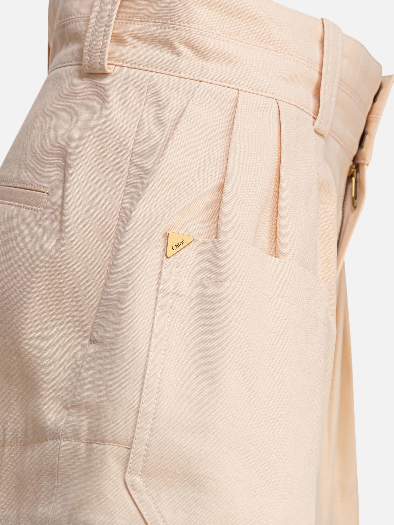 Chloé Mini shorts a vita alta 16569518_36 Pink thumbnail_4