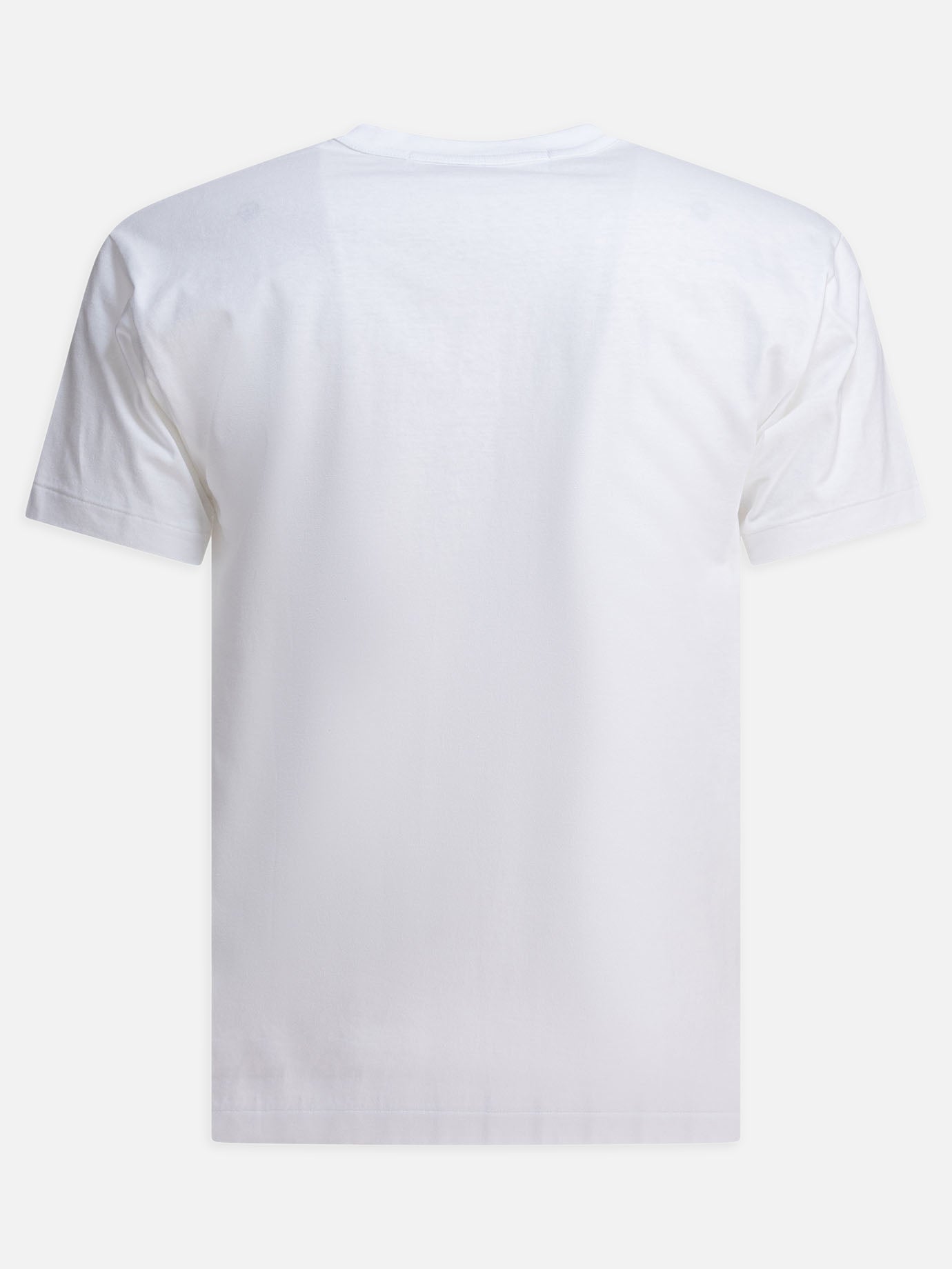 T-shirt girocollo Logo  Bianco - Comme Des Garçons Play Uomo | PDP | VIETTI Online Store | thumbnail_2