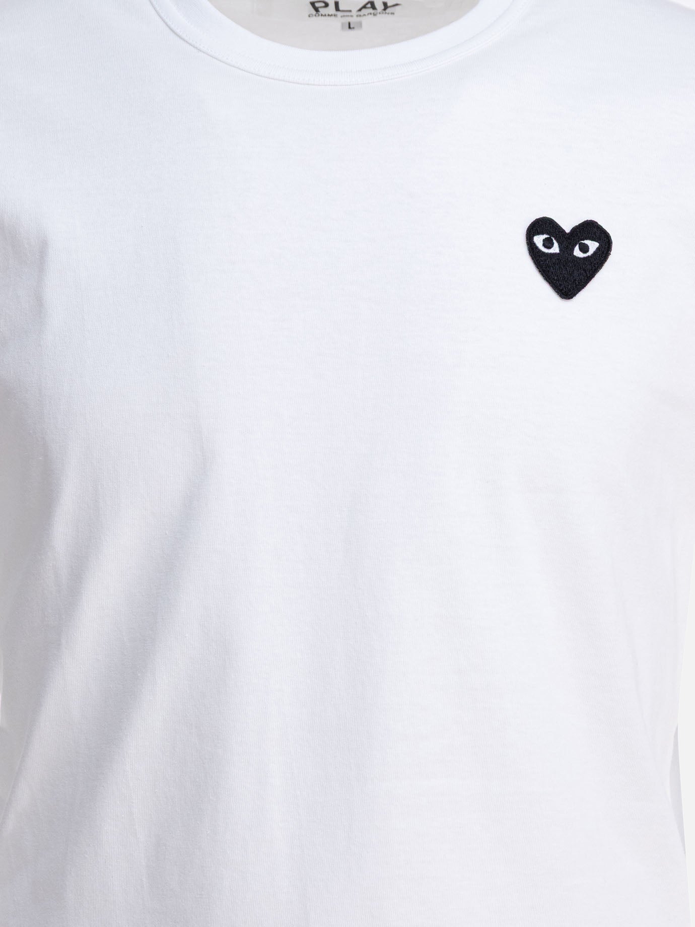 T-shirt girocollo Logo  Bianco - Comme Des Garçons Play Uomo | PDP | VIETTI Online Store | Zoom-Modal_3
