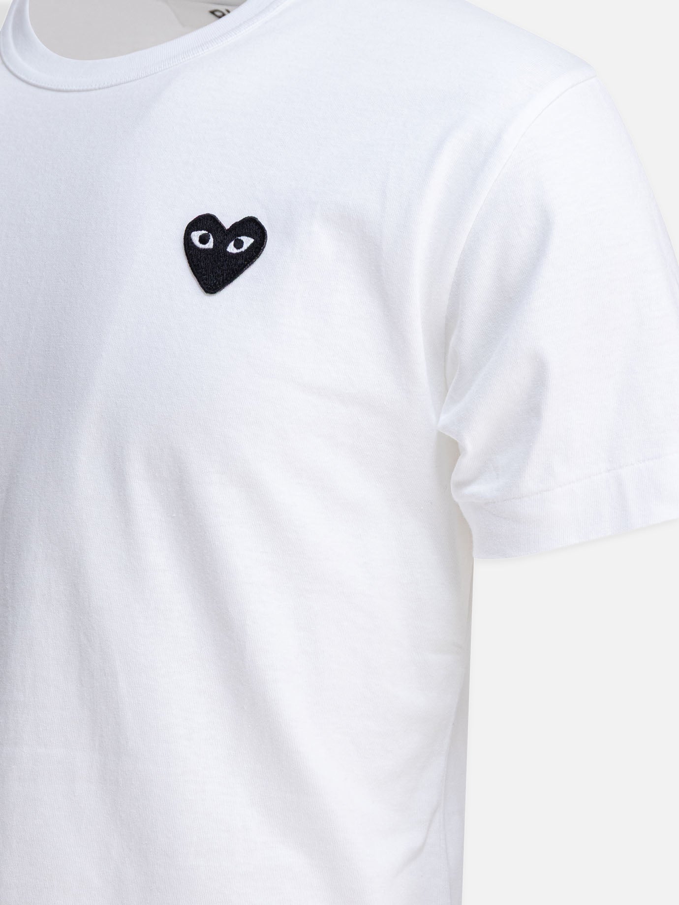 T-shirt girocollo Logo  Bianco - Comme Des Garçons Play Uomo | PDP | VIETTI Online Store | thumbnail_4