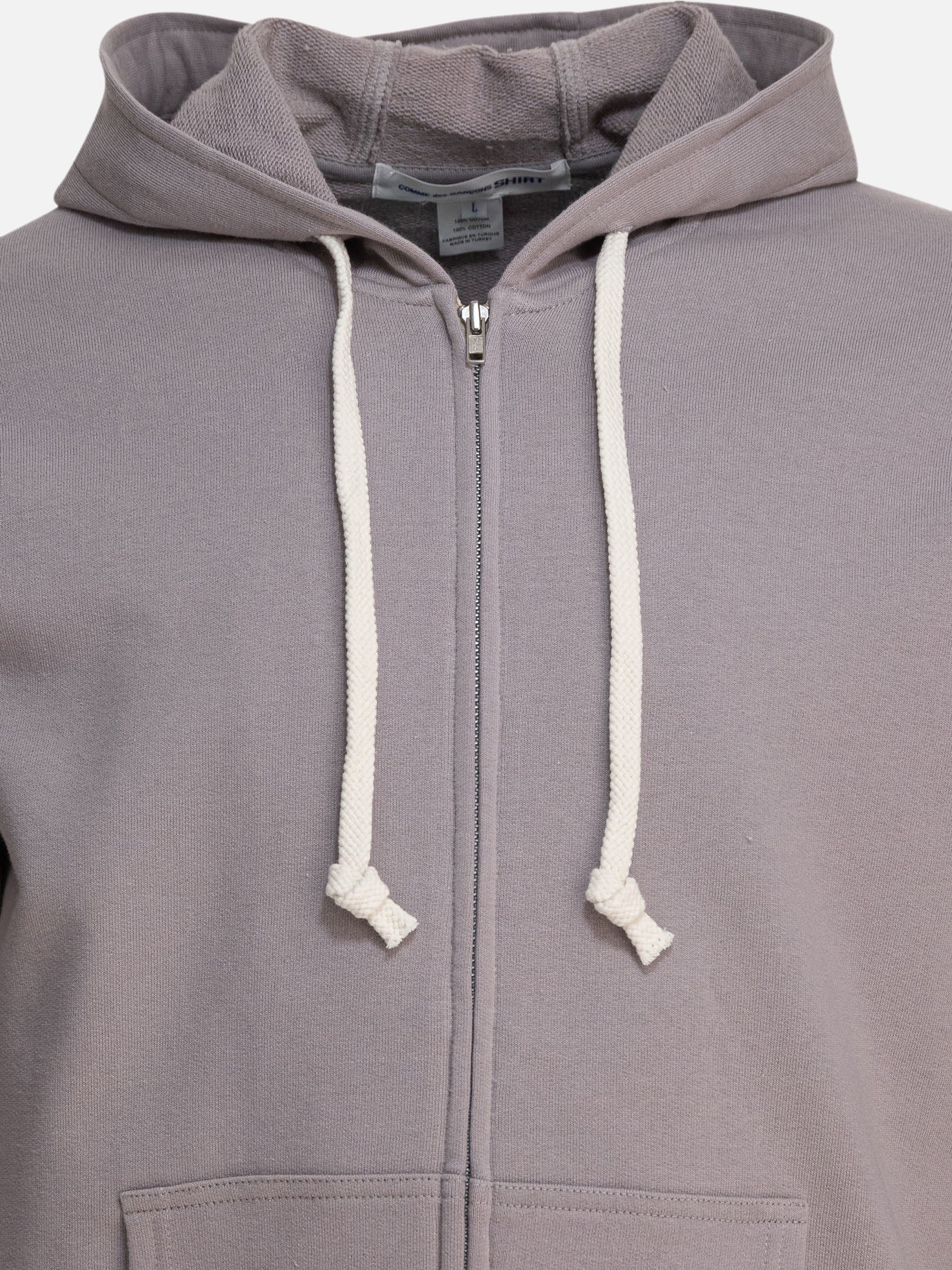 Felpe con cappuccio Solid colour  Grigio - Comme Des Garçons Shirt Uomo | PDP | VIETTI Online Store | thumbnail_3