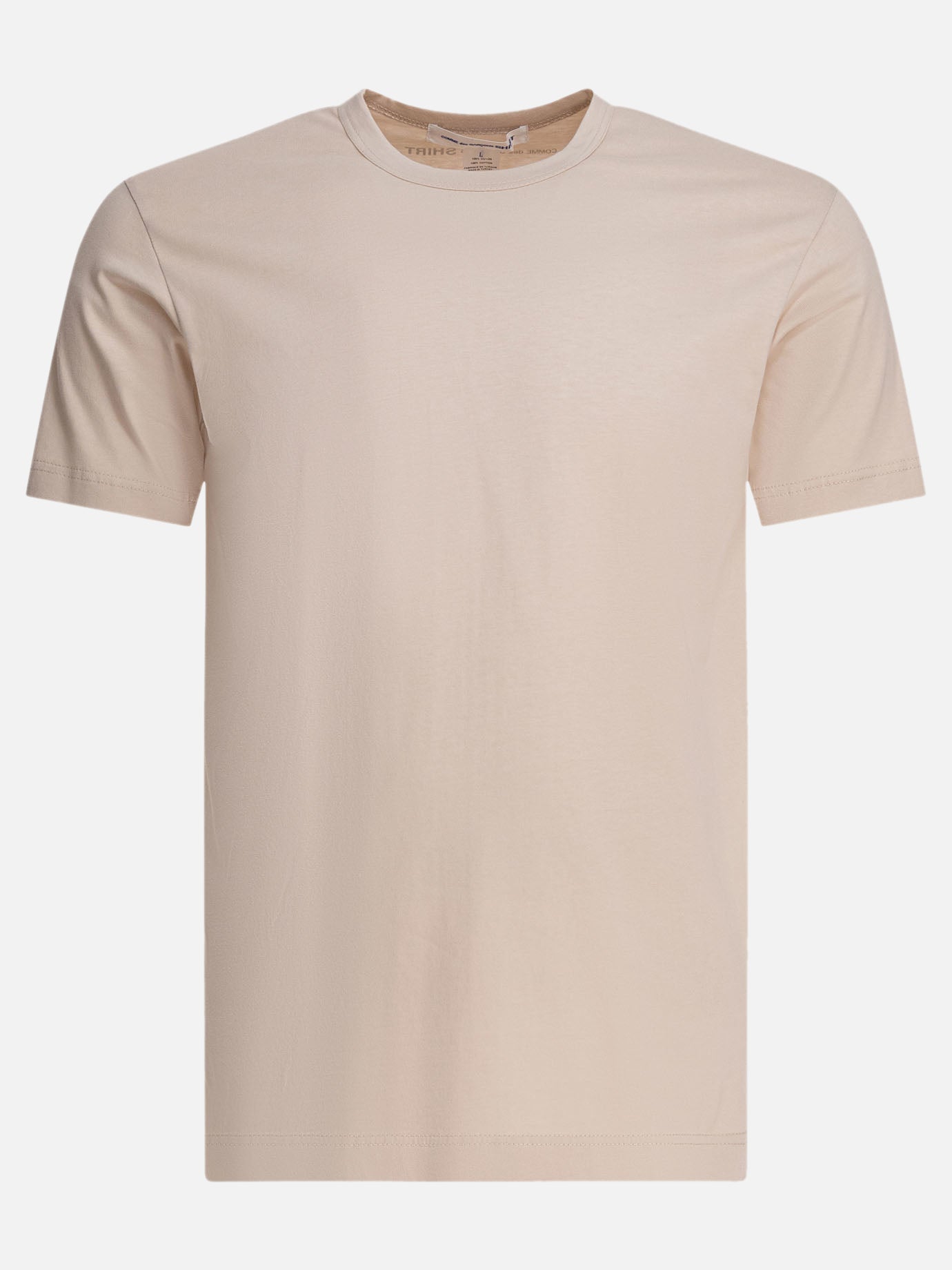 Crewneck t-shirts Solid colour  Beige - Comme Des Garçons Shirt Men | PDP | VIETTI Online Store | thumbnail