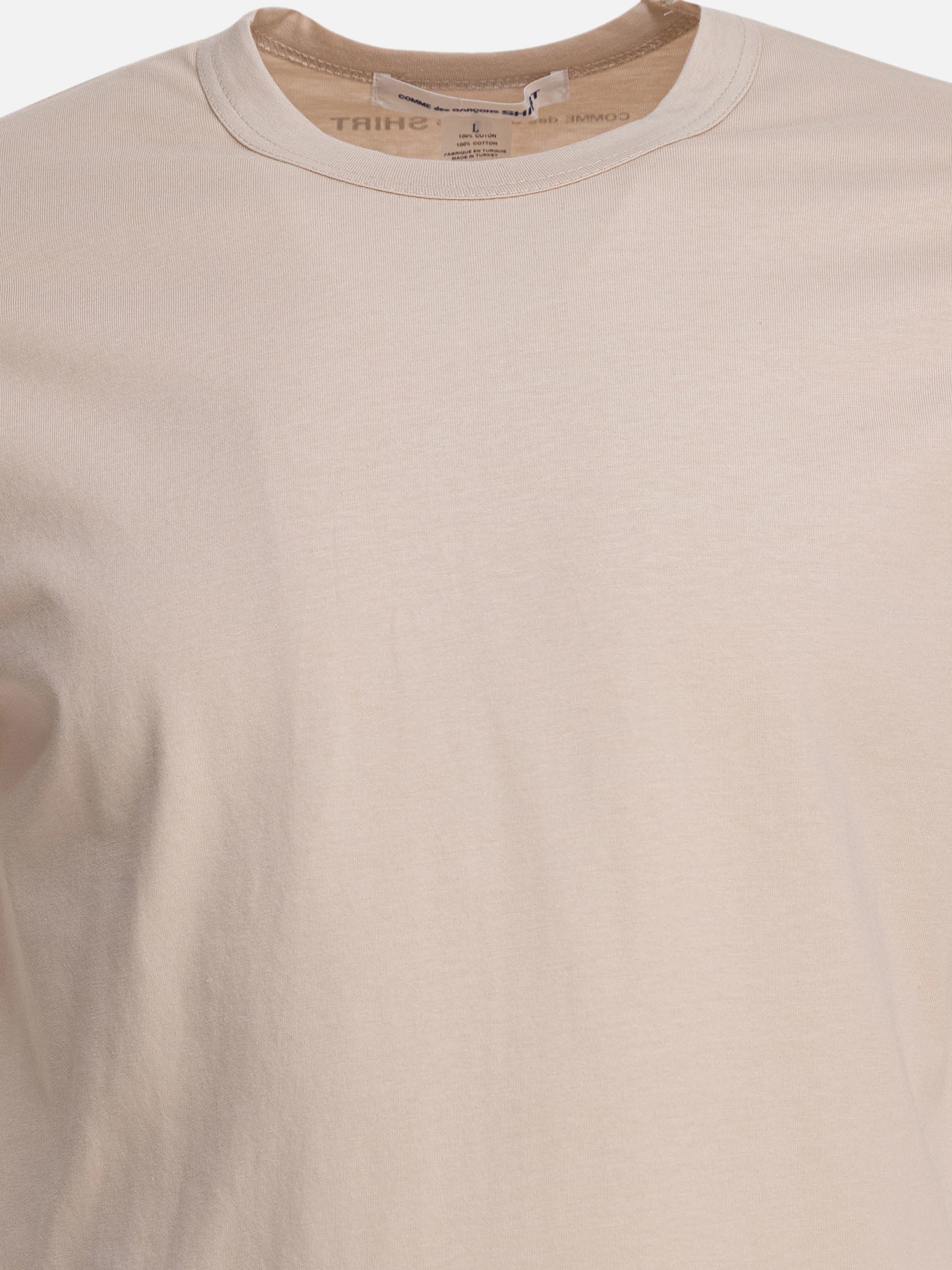 Crewneck t-shirts Solid colour  Beige - Comme Des Garçons Shirt Men | PDP | VIETTI Online Store | thumbnail_3