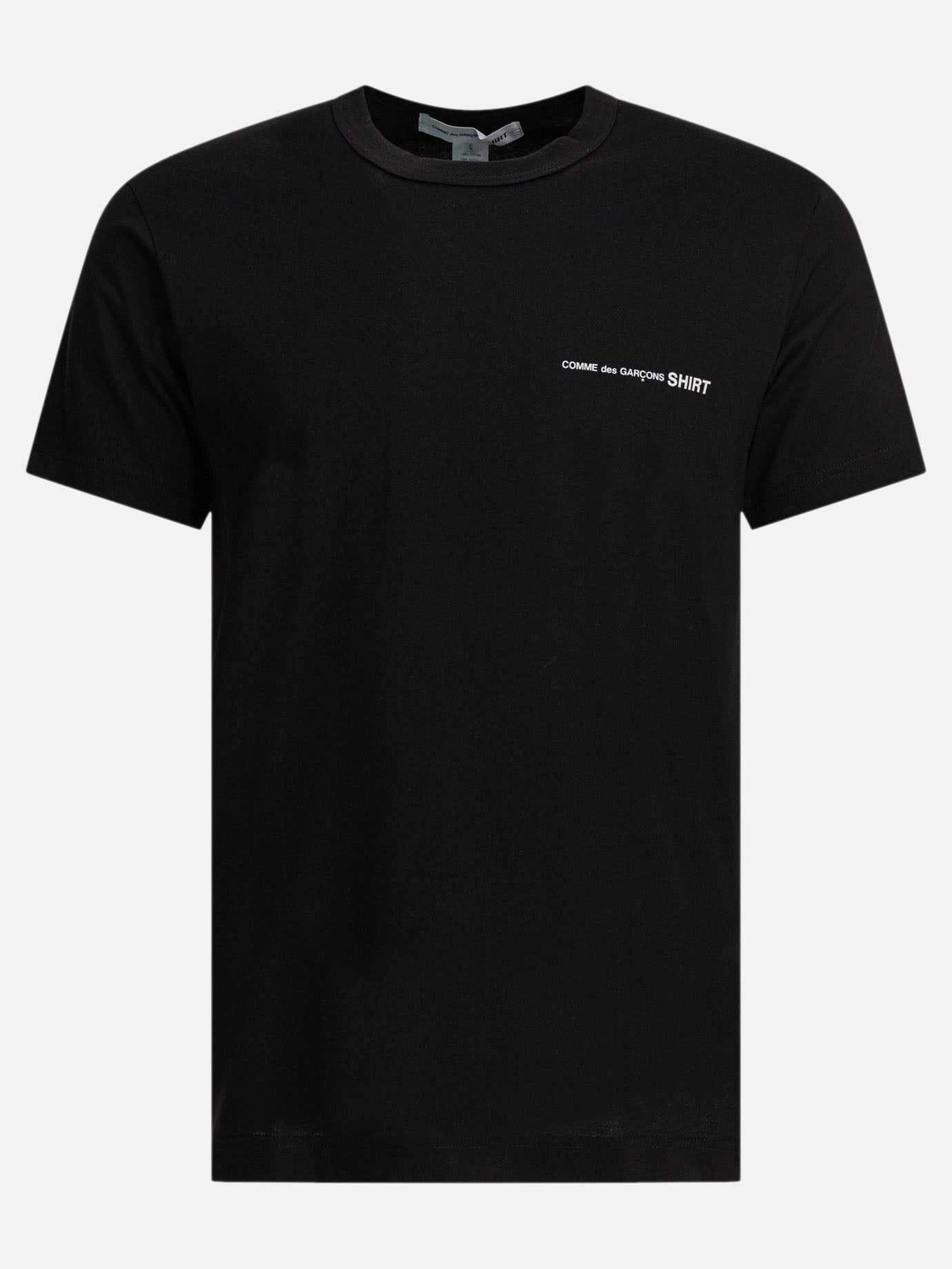 T-shirt girocollo Logo  Nero - Comme Des Garçons Shirt Uomo | PDP | VIETTI Online Store | Zoom-Modal

