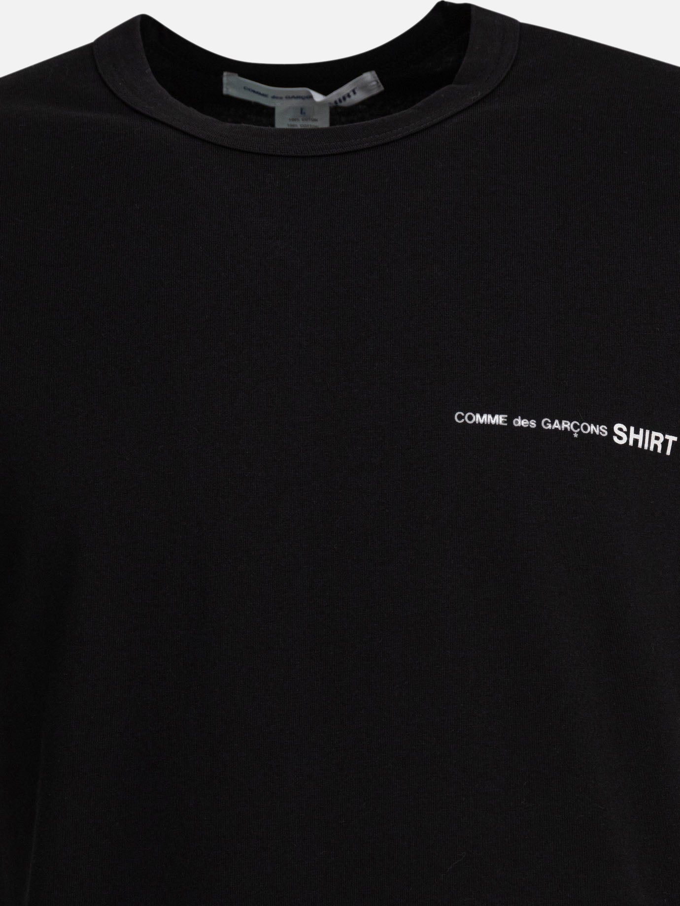 T-shirt girocollo Logo  Nero - Comme Des Garçons Shirt Uomo | PDP | VIETTI Online Store | Zoom-Modal_3
