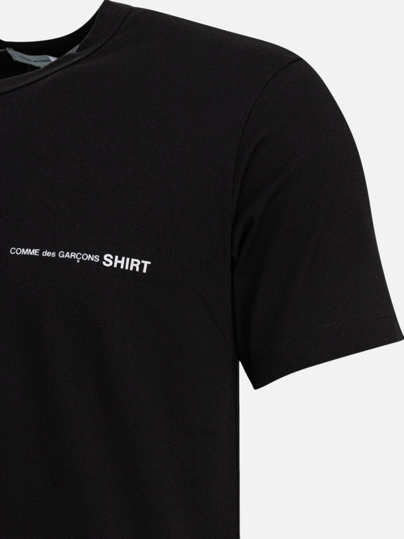 T-shirt girocollo Logo  Nero - Comme Des Garçons Shirt Uomo | PDP | VIETTI Online Store | thumbnail_4