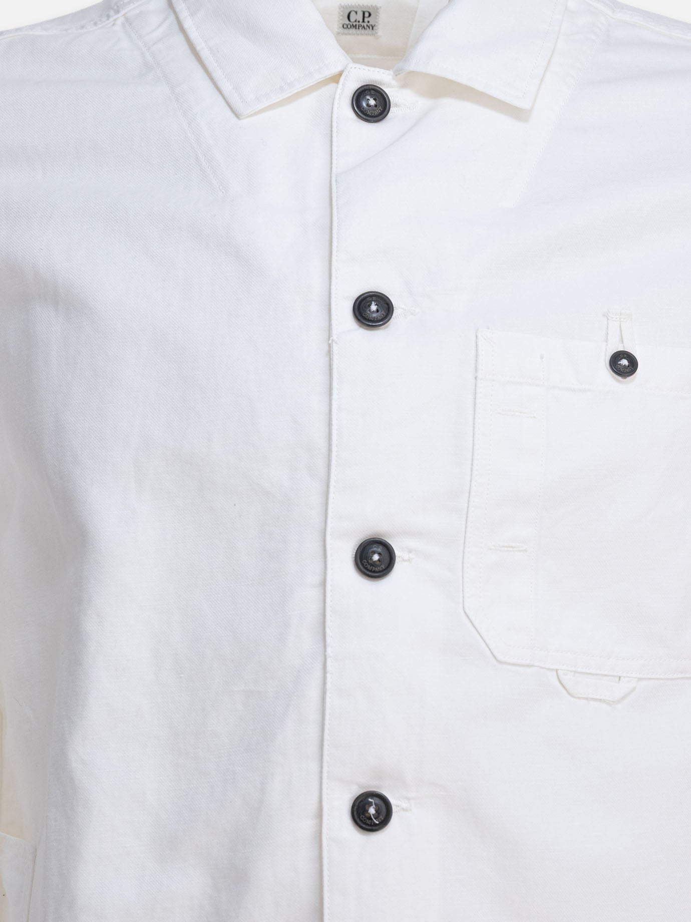 Overshirt jackets Solid colour  White - C.P. Company Men | PDP | VIETTI Online Store | thumbnail_3