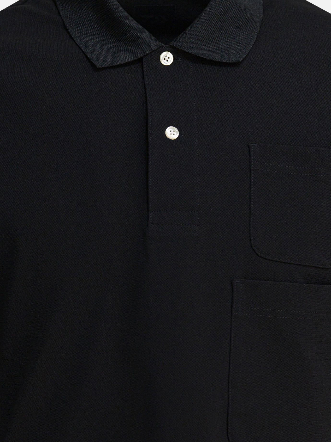 Polo shirts with buttons Solid colour  Black - Daiwa Pier 39 Men | PDP | VIETTI Online Store | Zoom-Modal_3
