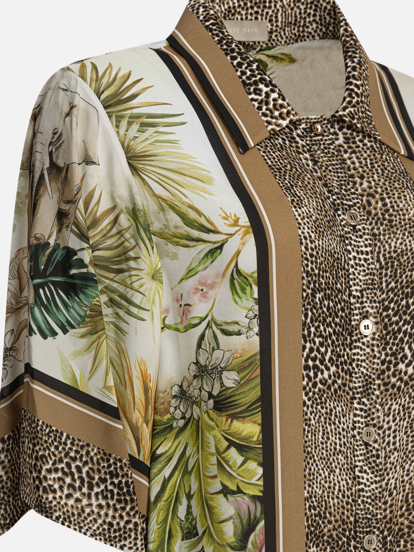 Camicie casual Animal print  Marrone - Elie Saab Donna | PDP | VIETTI Online Store | thumbnail_4