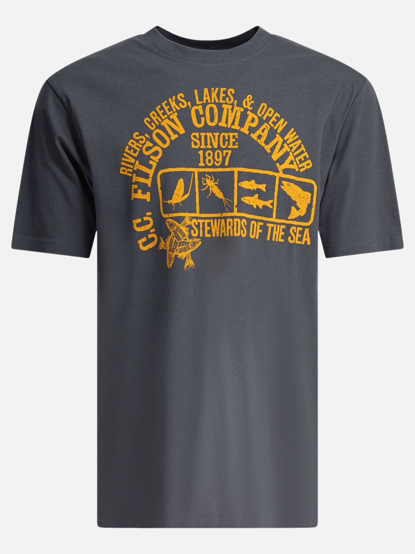 T-shirt girocollo Print  Blu - Filson Uomo | PDP | VIETTI Online Store | Zoom-Modal
